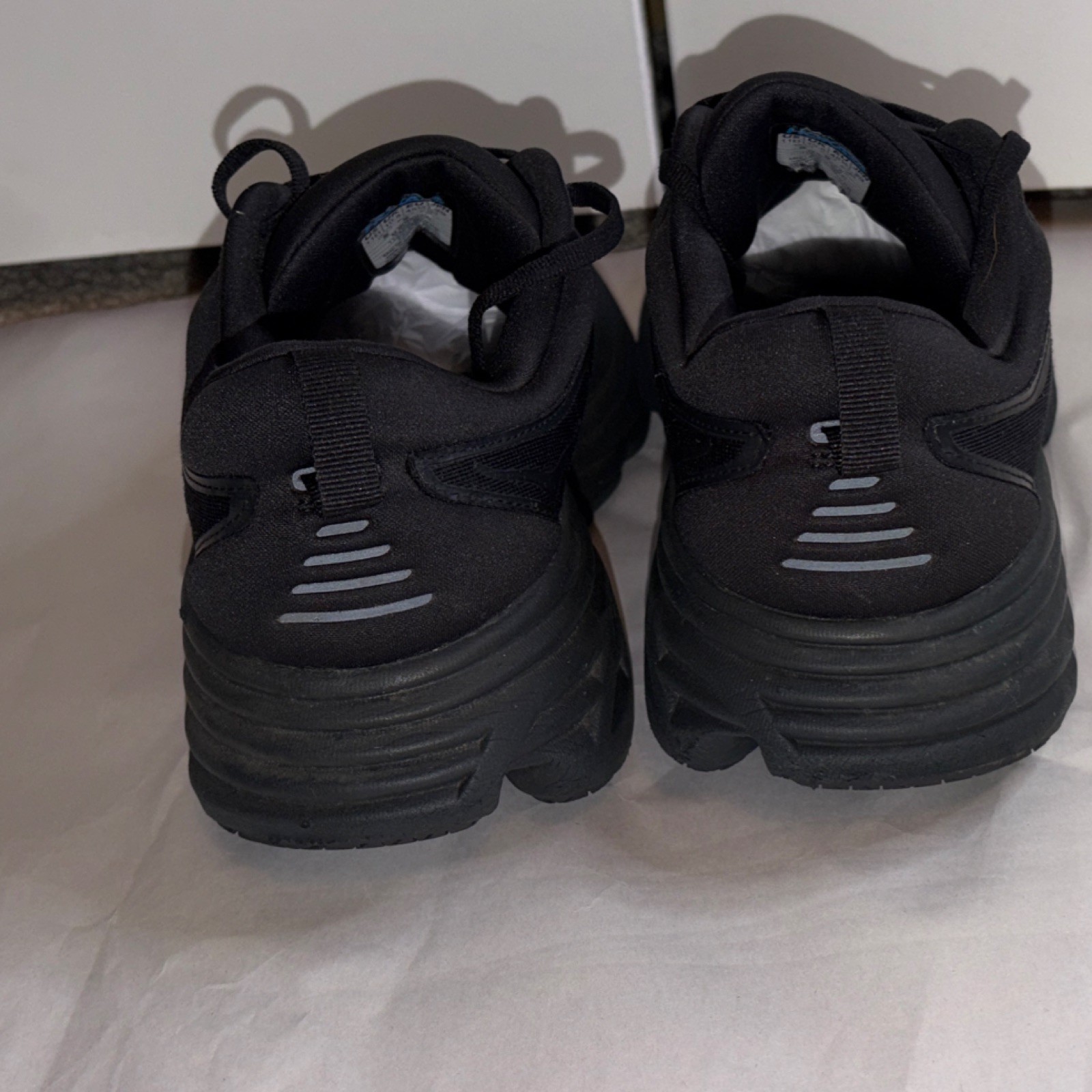 Hoka One One Bondi 8 Men's Black Mesh Breathable Running Shoes