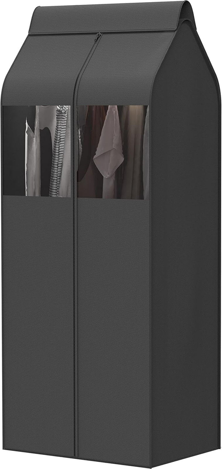 15"W X 54"H Garment Cover with Bottom Seal and Clear Window for Clothes Rack/Clo