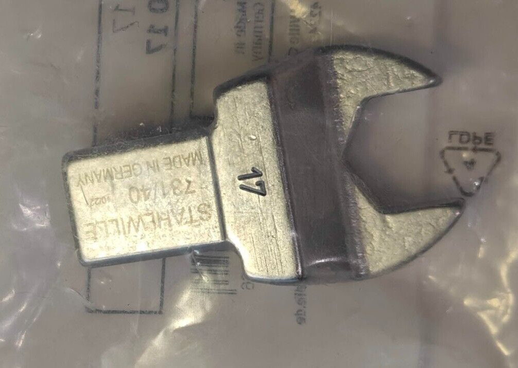 NEW Stahlwille 58214017, 731/40,  17mm Open Ended Wrench Insert MADE IN GERMANY