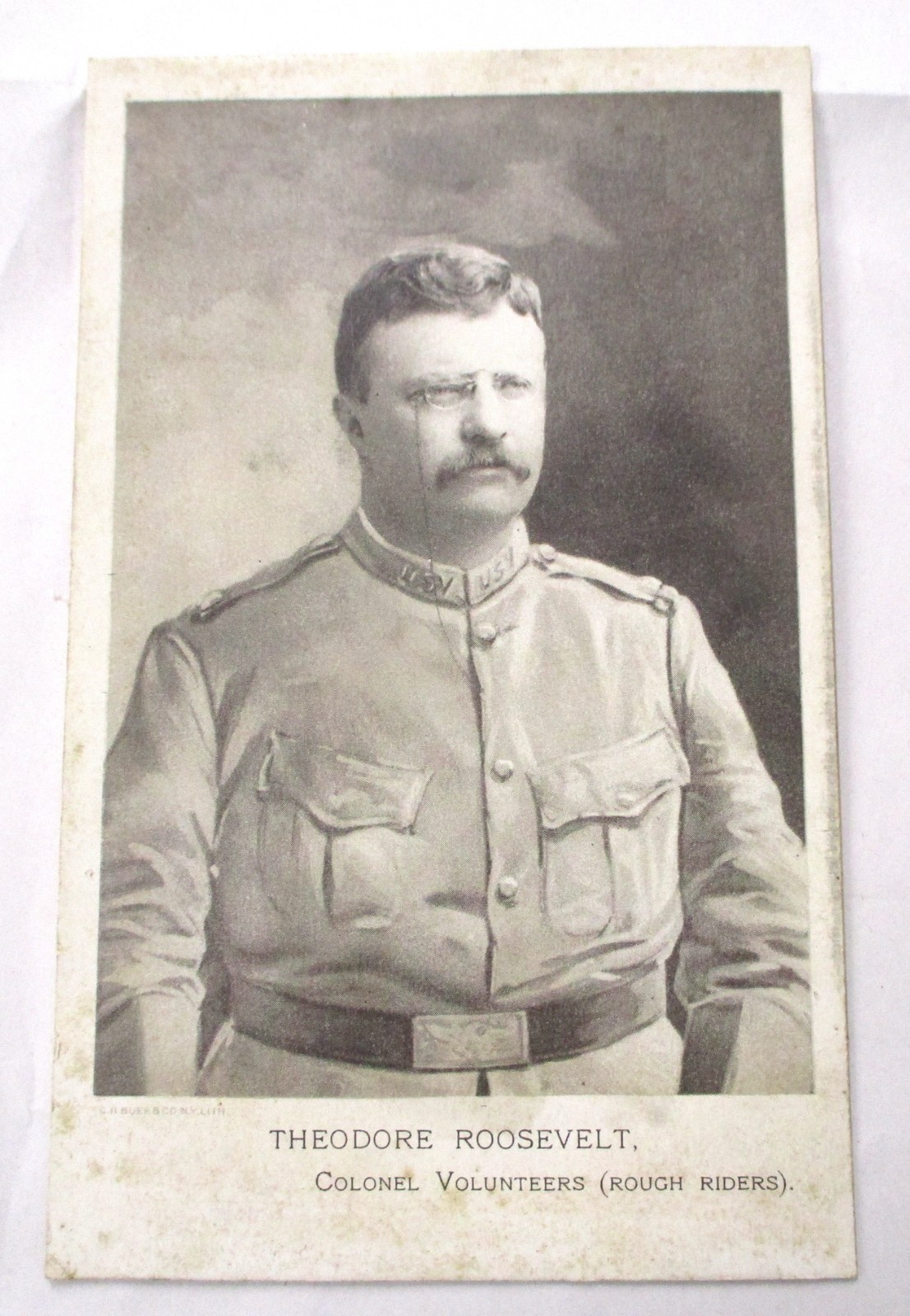 1898 FAIRBANKS FAIRY SOAP THEODORE ROOSEVELT COLONEL ROUGH RIDERS TRADE CARD
