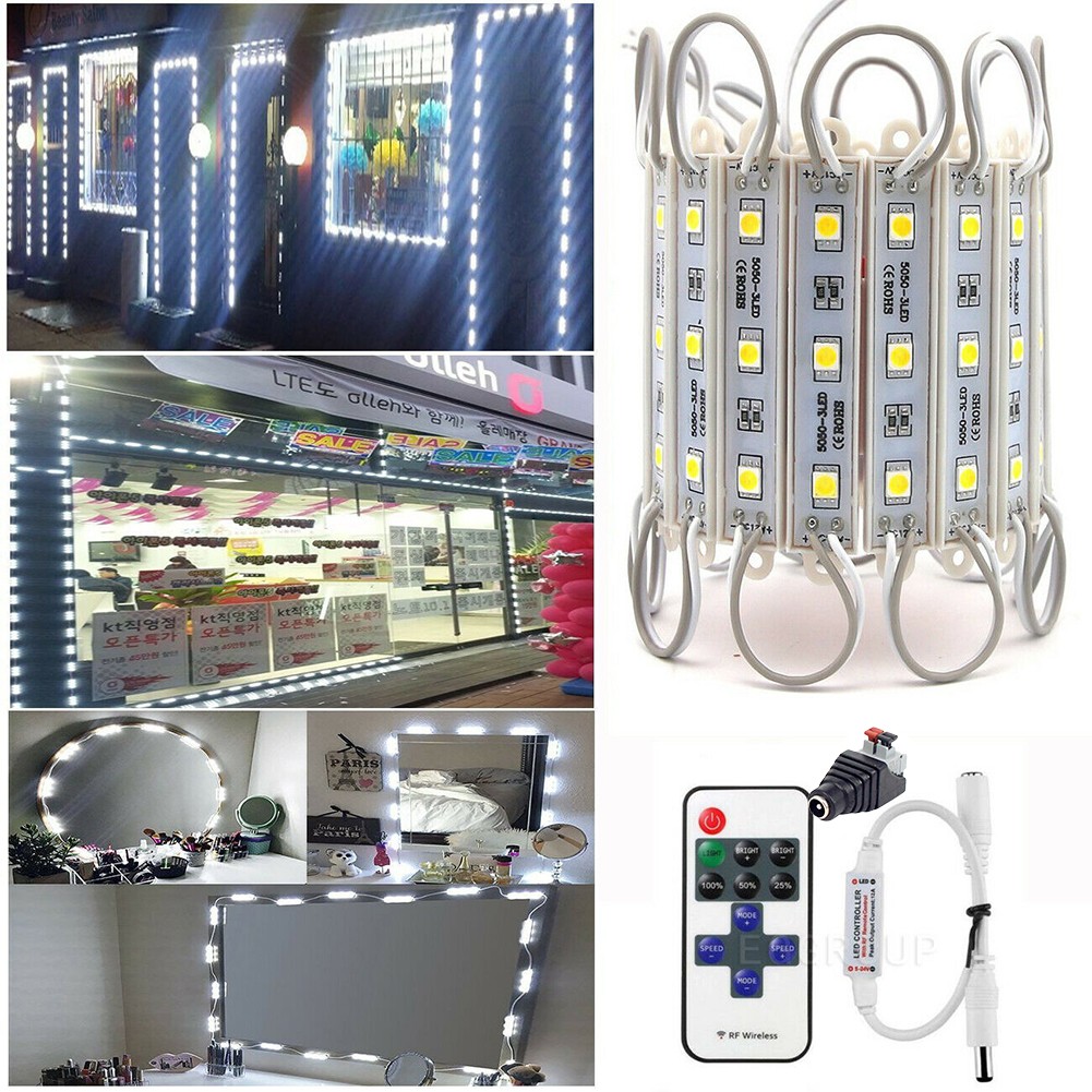 10-500ft 5050 SMD LED Storefront Lights LED Module Sign Light +Remote WHITE