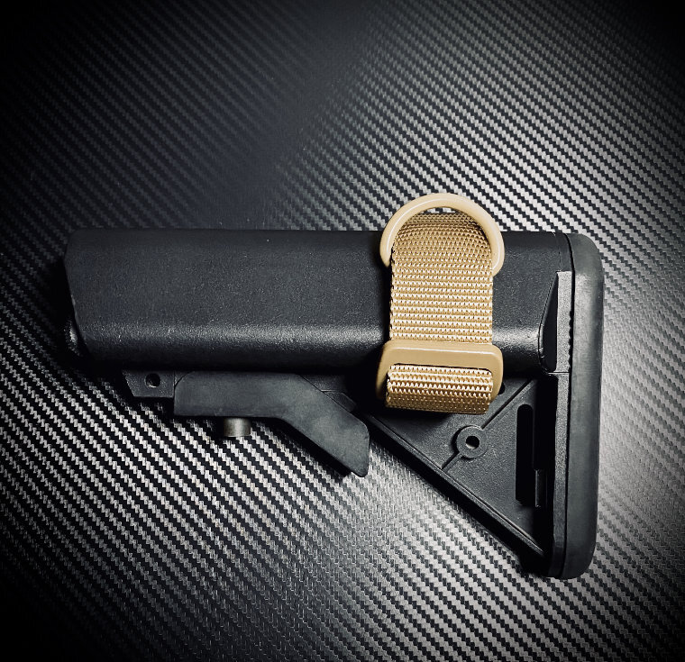 Tactical Metal D Ring Buttstock Sling Loop Adapter for Rifle Shotgun Butt Stock
