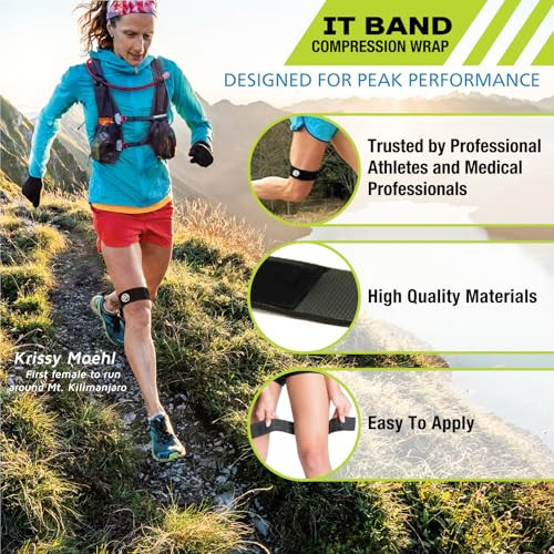 IT Band Compression Wrap, Knee Brace, Compression Wraps, Knee Strain, Knee