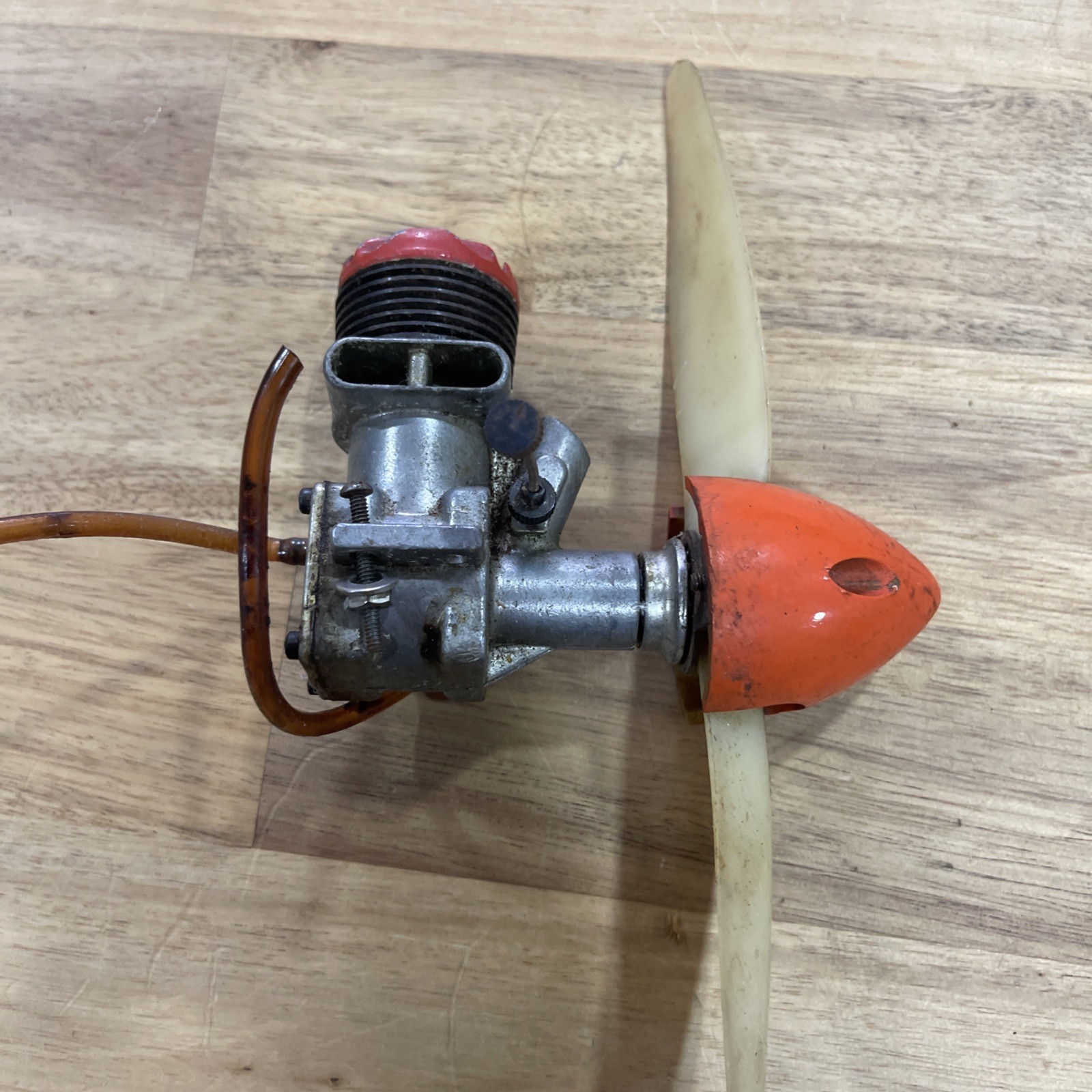 Vintage McCoy .35 Glow Model Airplane Engine w/ Prop & Spinner – Control Line
