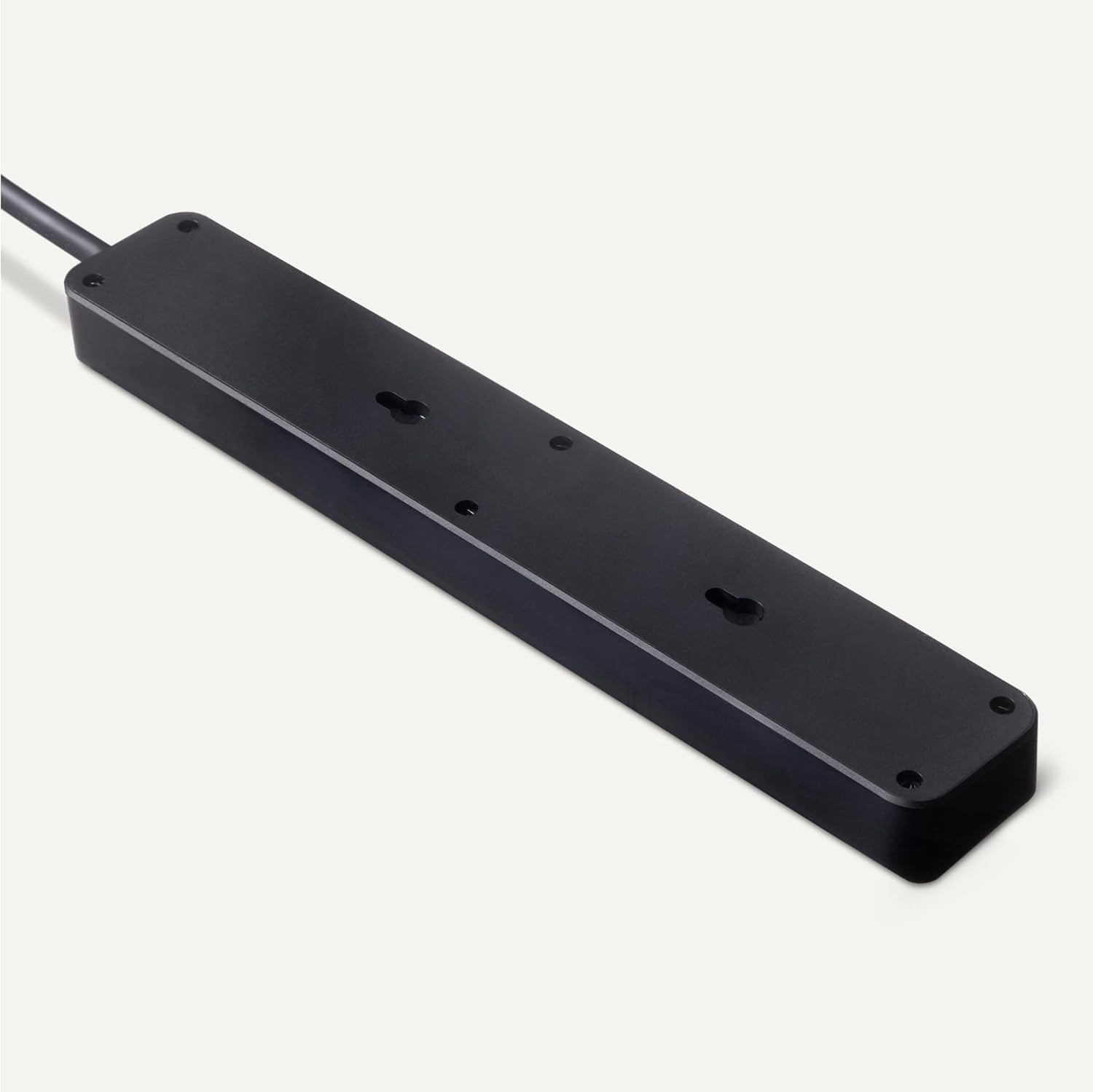 Amazon Basics Rectangle 6-Outlet, 600 Joule Surge Protector Power Strip, 2ft, Bl