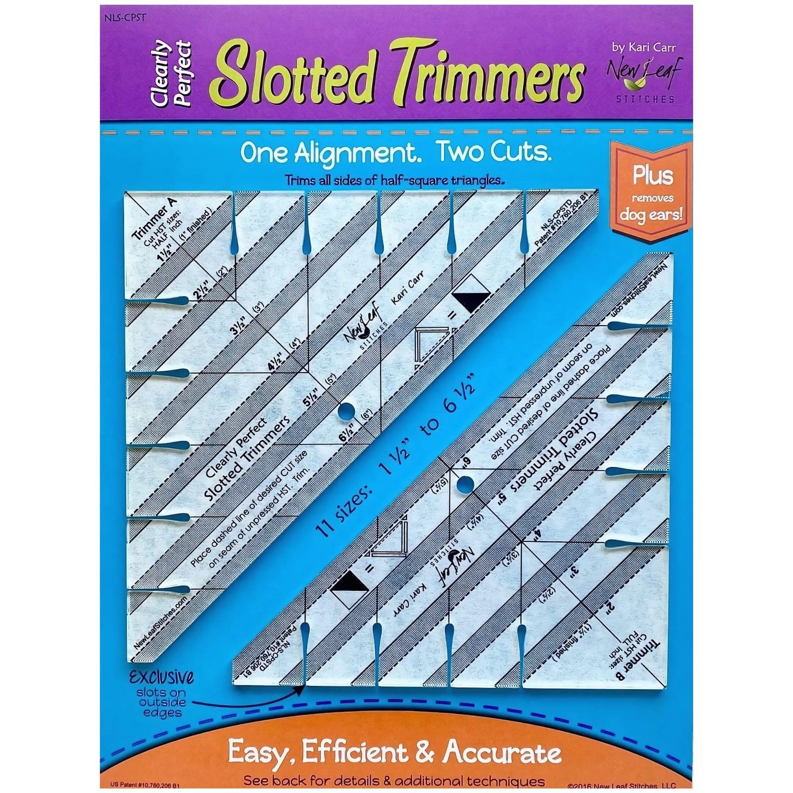 Slotted Trimmer - Acrylic Template Ruler for Accurate Cutting and Trimming - ...