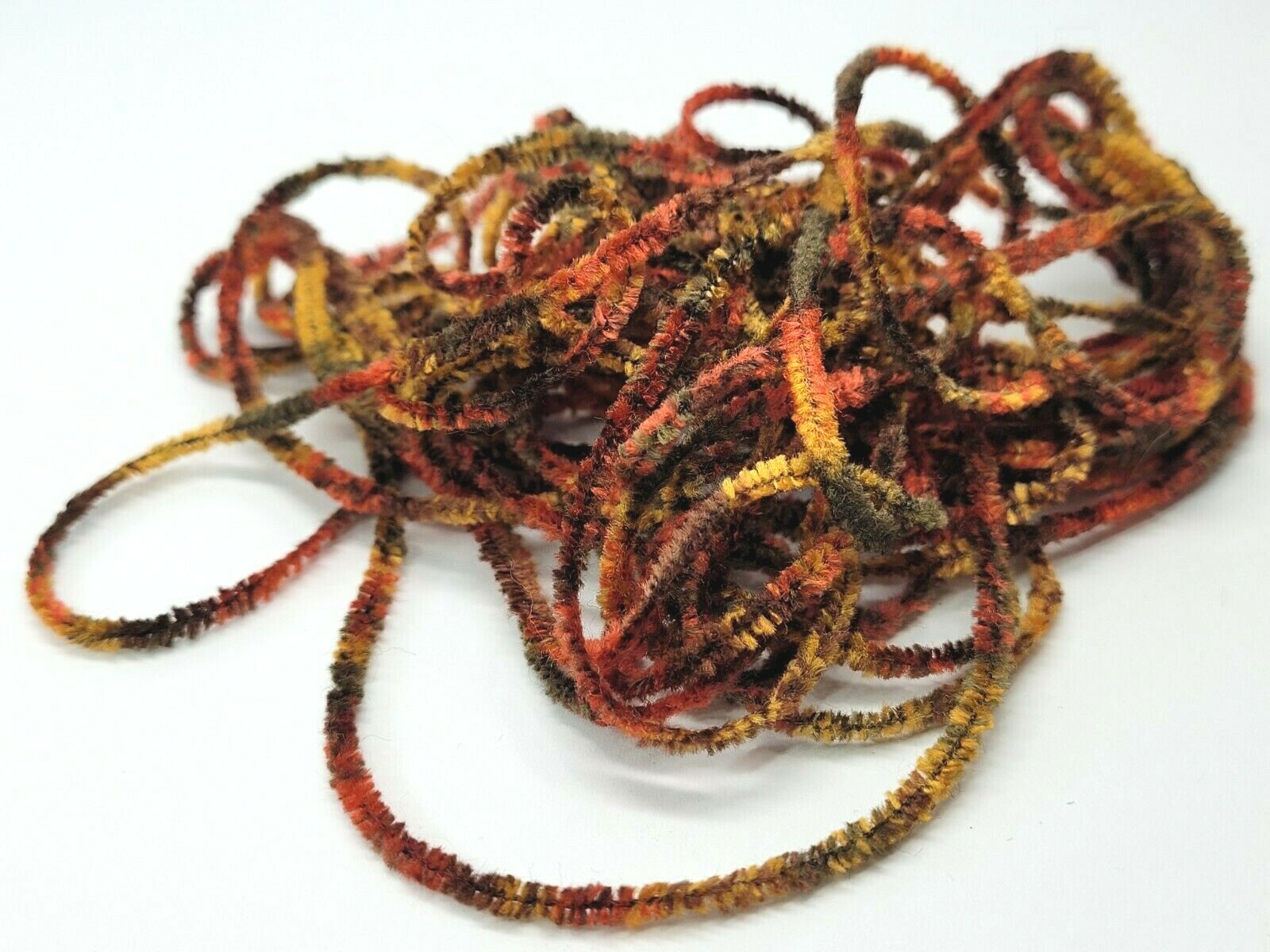 VARIEGATED RAYON CHENILLE - Micro Round Small - Fly Tying Material - 5 Yards NEW