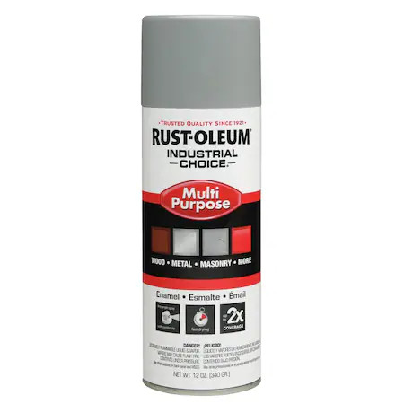 Rust-Oleum 214645 Electrical Utility Industry Spray Paint, Light Gray, Gloss,