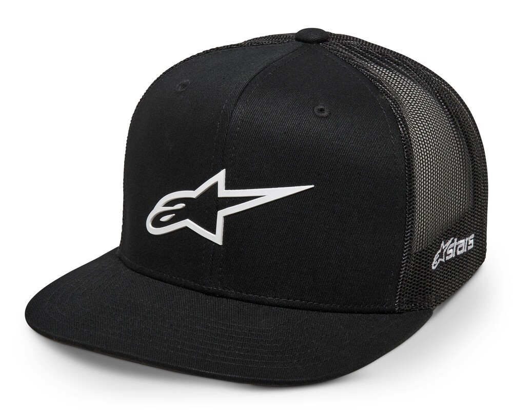 Alpinestars 3D Ageless Trucker Hats OSFM Black/White 1214-81723-1020-OS