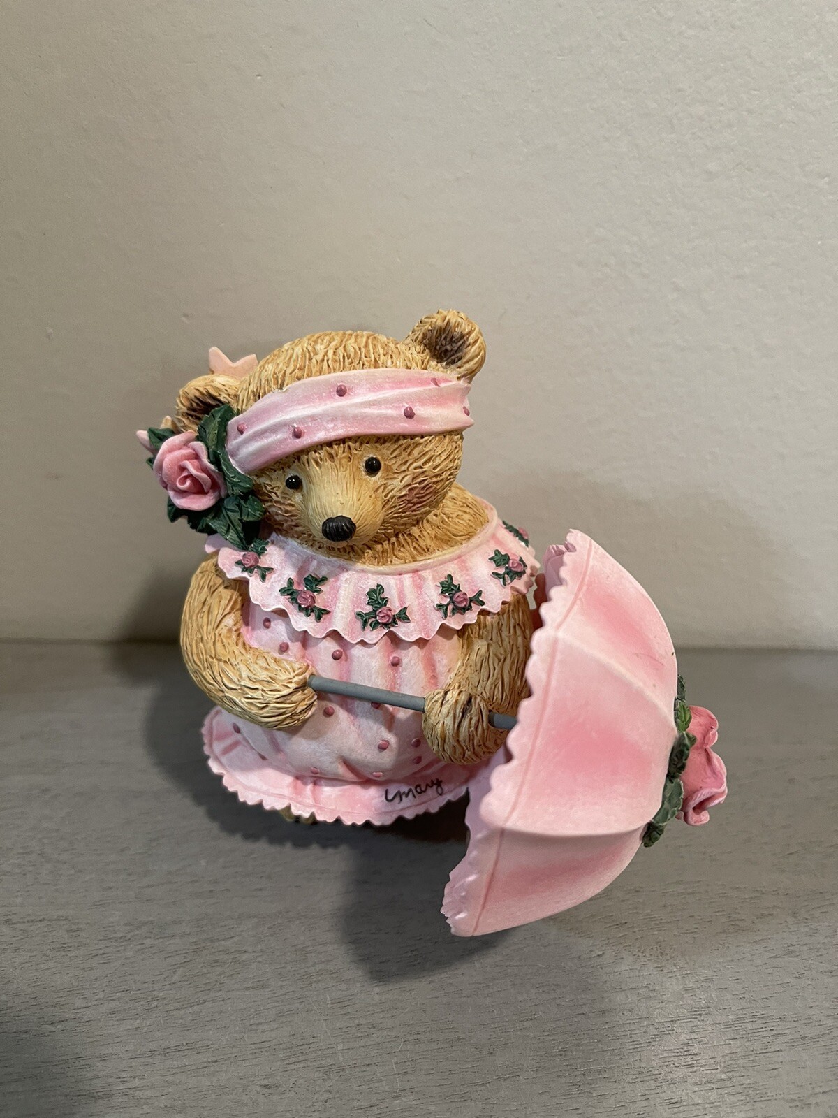 Cheerful Mary Teddy Bear Pink Rose Umbrella