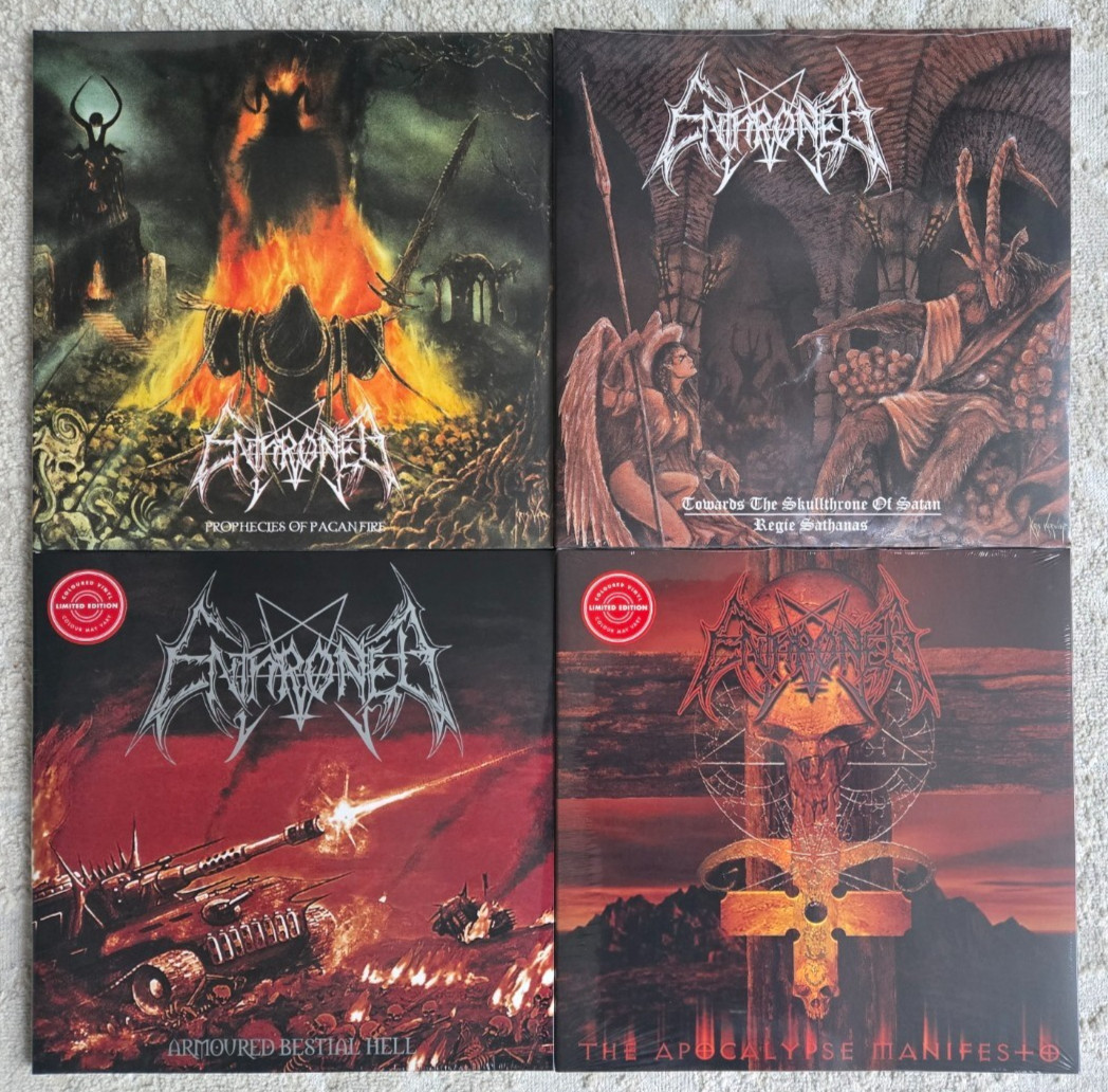 Enthroned - 6 x Vinyl LP Set NEW & SEALED Apocalypse / Skullthrone / Prophecies