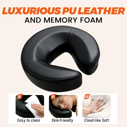 Massage Headrest for Bed Portable Face Down Pillow