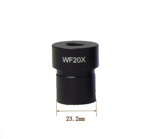 WF20X10mm Wide Angle Biological Microscope Optical Eyepiece Lens Mounting 23.2mm