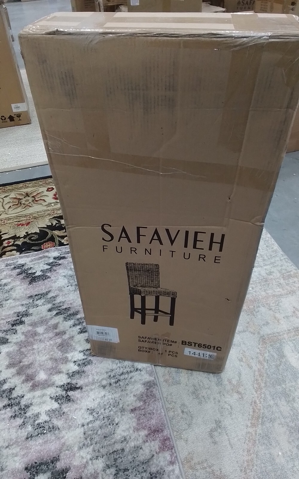 Safavieh TOBIE RATTAN COUNTER STOOL, Reduced Price 2172749564 BST6501C