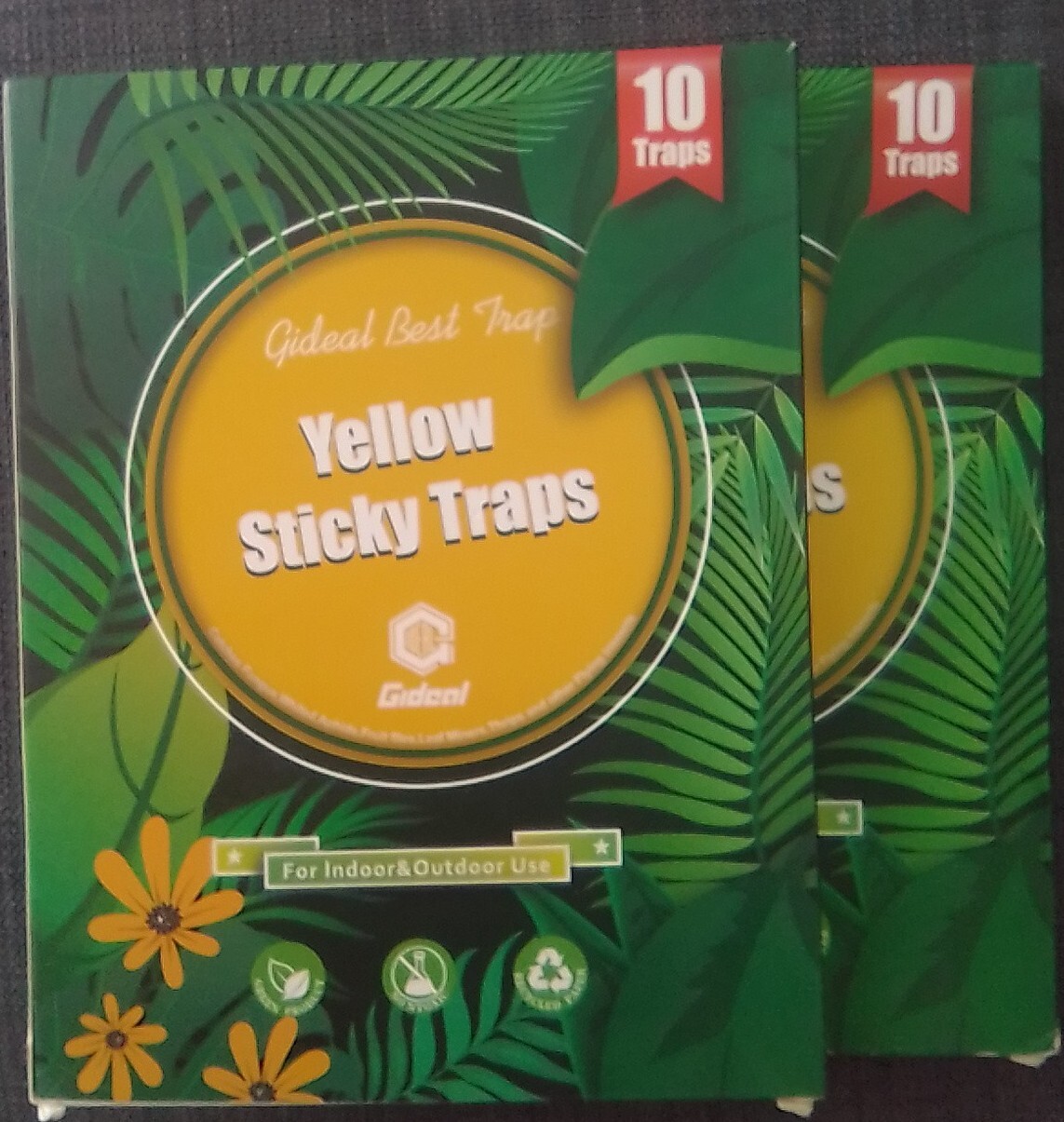 20-Pack Dual-Sided Yellow Sticky Traps for Flying Plant Insect Such as Fungus Gn