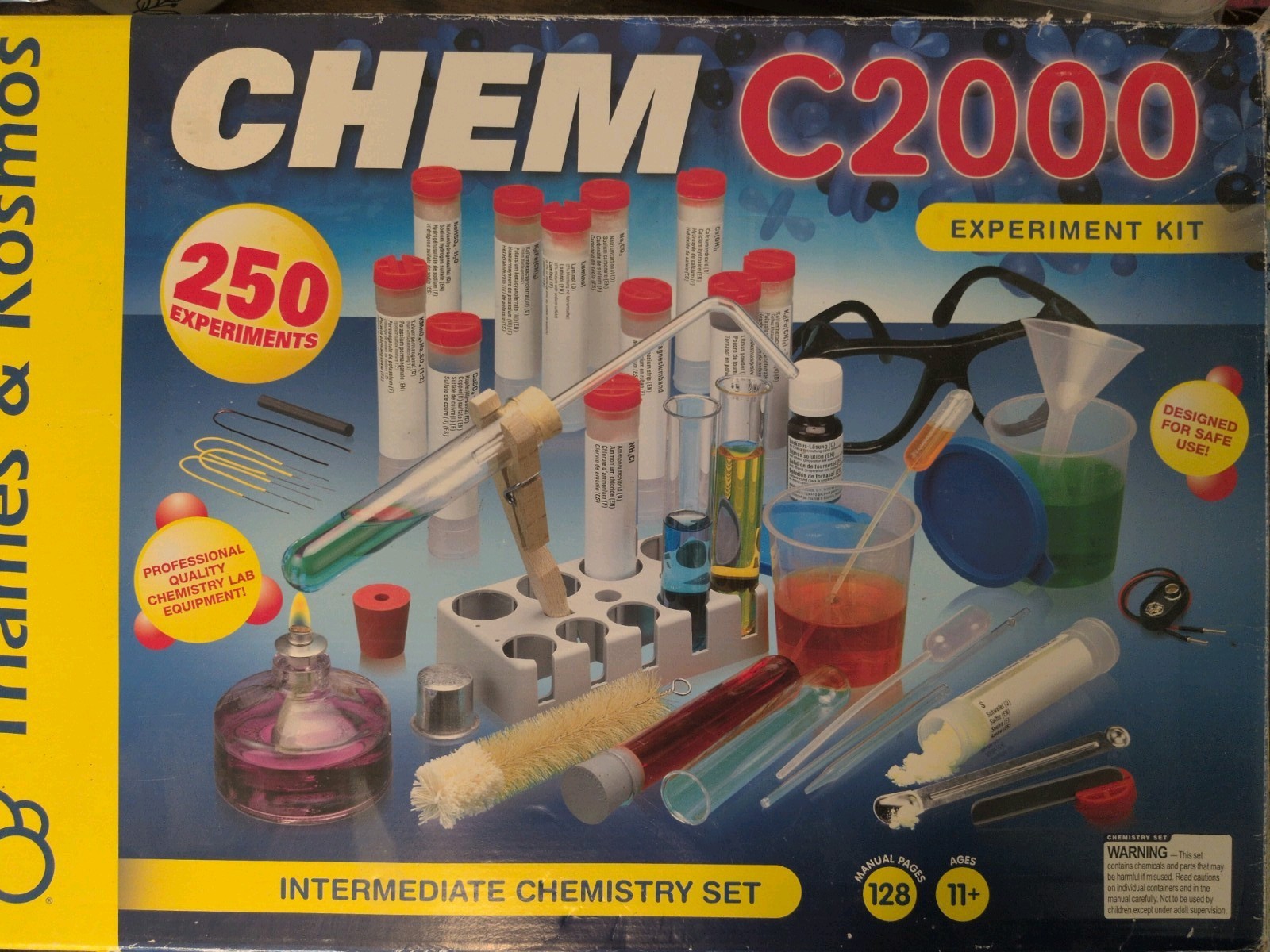 Thames & Kosmos 640125 Chem C2000 Chemistry Experiment Kit Homeschool Intermed.