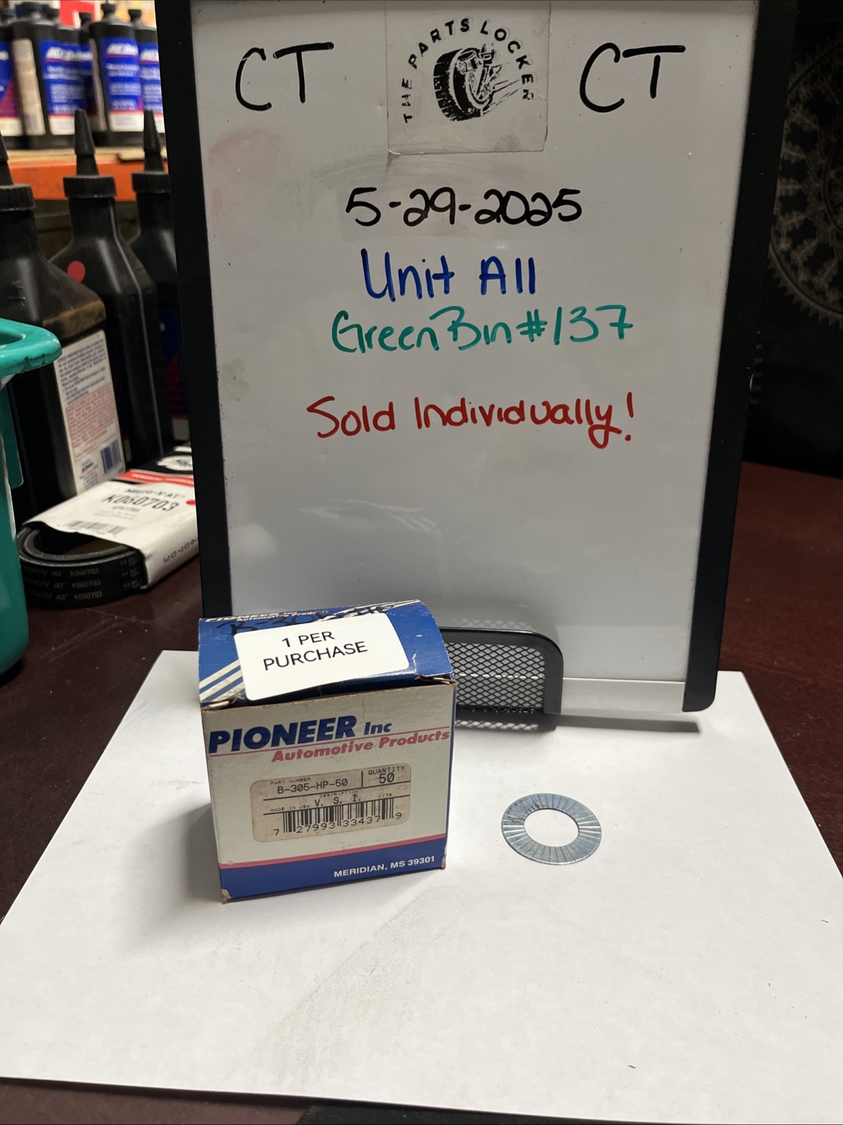 Pioneer Automotive B-305-HP Valve Spring Shims *Sold Separately*