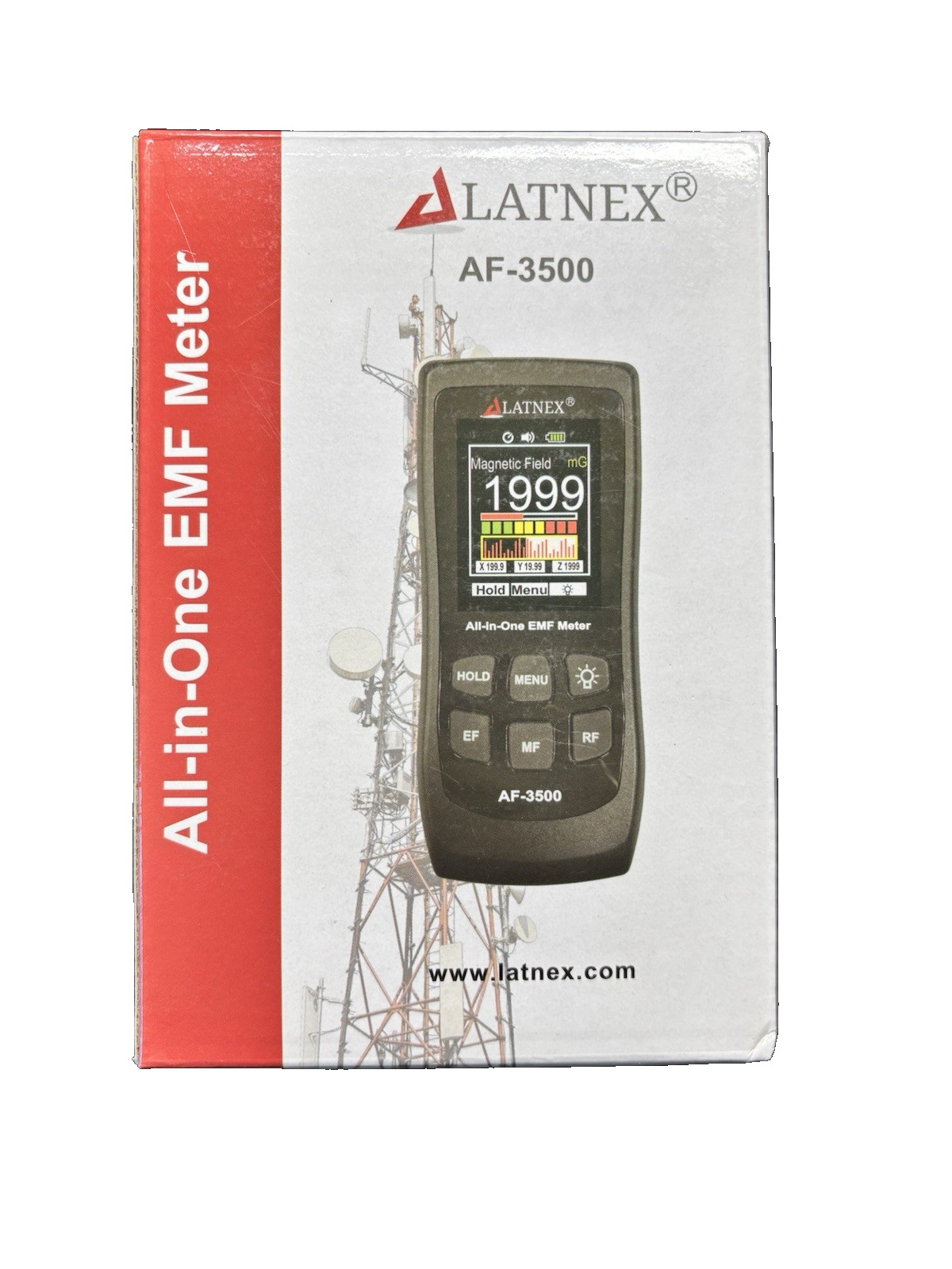 Multi-Field EMF Meter AF-3500: RF Strength/ Electromagnetic Radiation - USA Ship