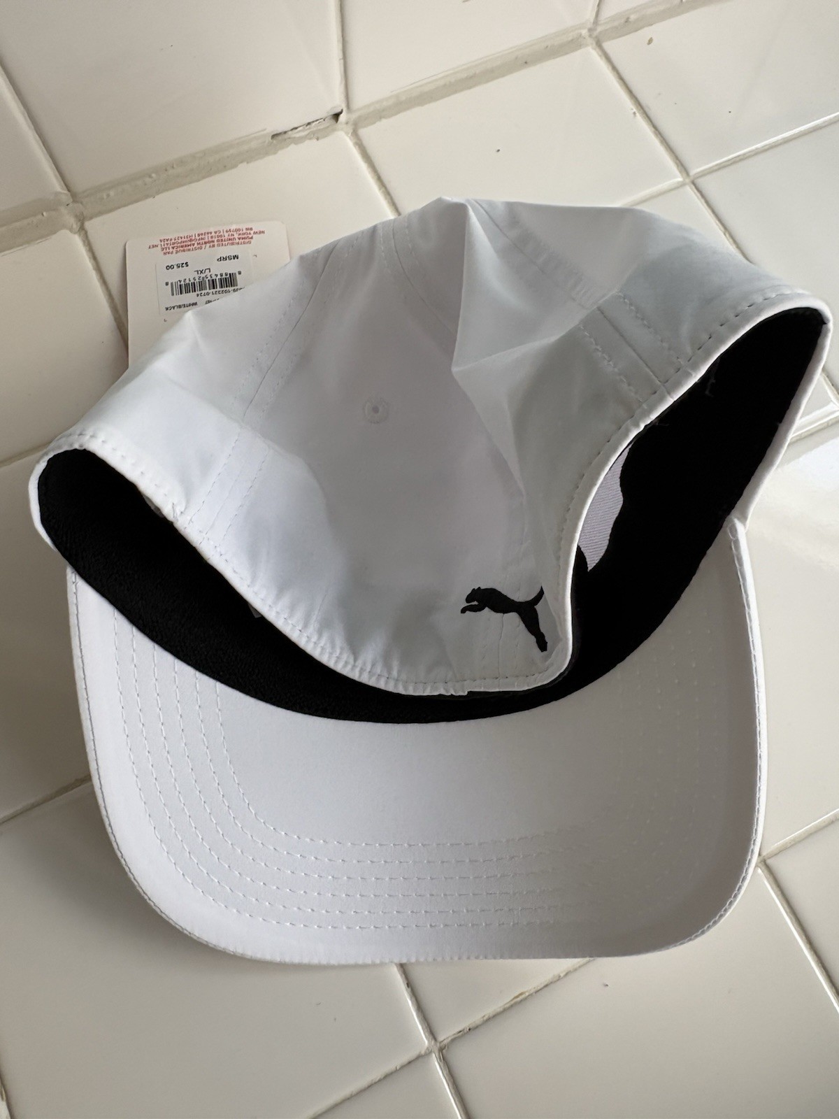 New Puma Force 3.0 White Stretch Hat L/XL