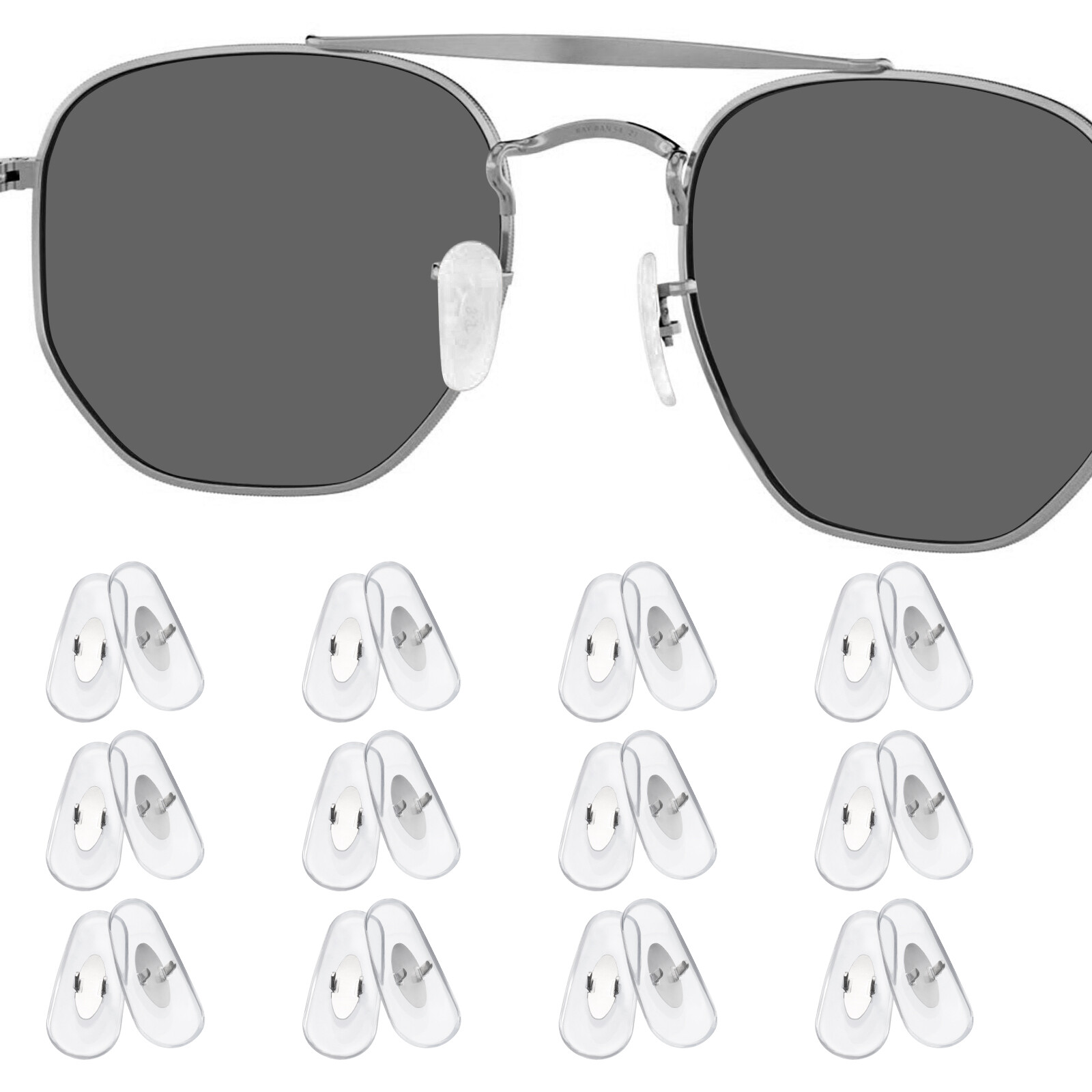 Replacement Nose Pads Pieces for - RayBan RB3447-50mm Sunglass - Options