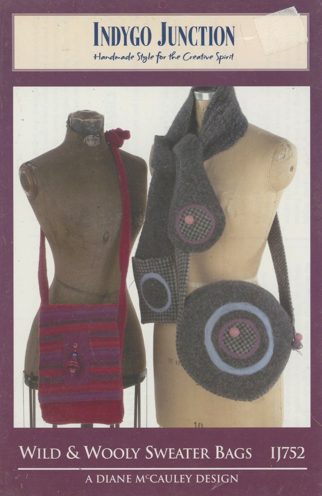Indygo Junction Wild & Wooly Sweater Bags Canteen Scarf Diane McCauley Pattern