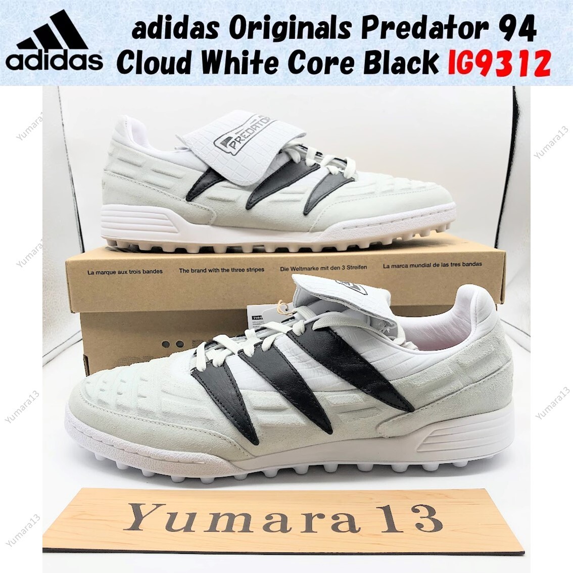 adidas Originals Predator 94 Cloud White Core Black IG9312 Men's Size