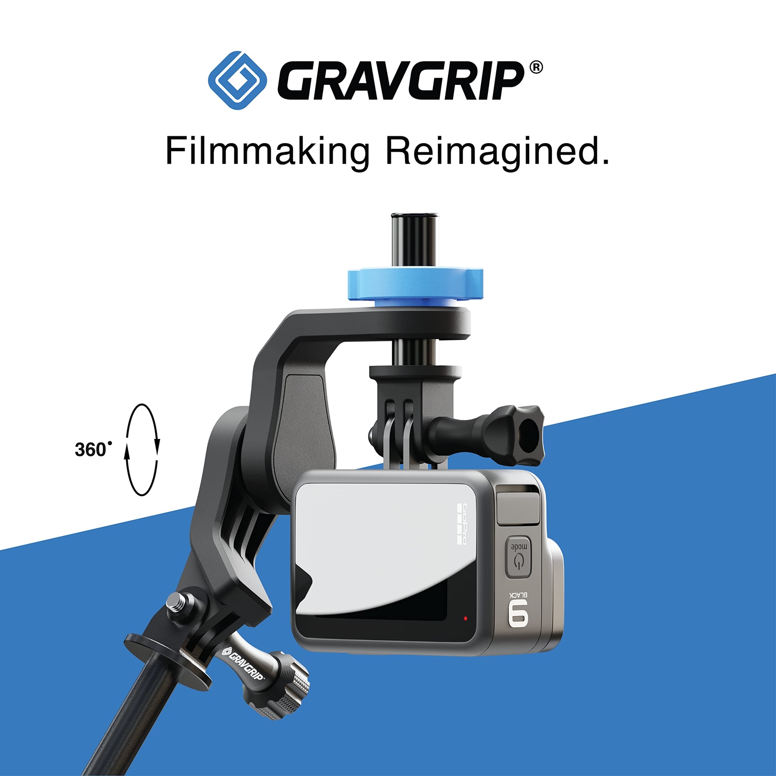 GRAVGRIP V2 Hydraulic Leveling Mount for Action Camera GoPro DJI Insta360