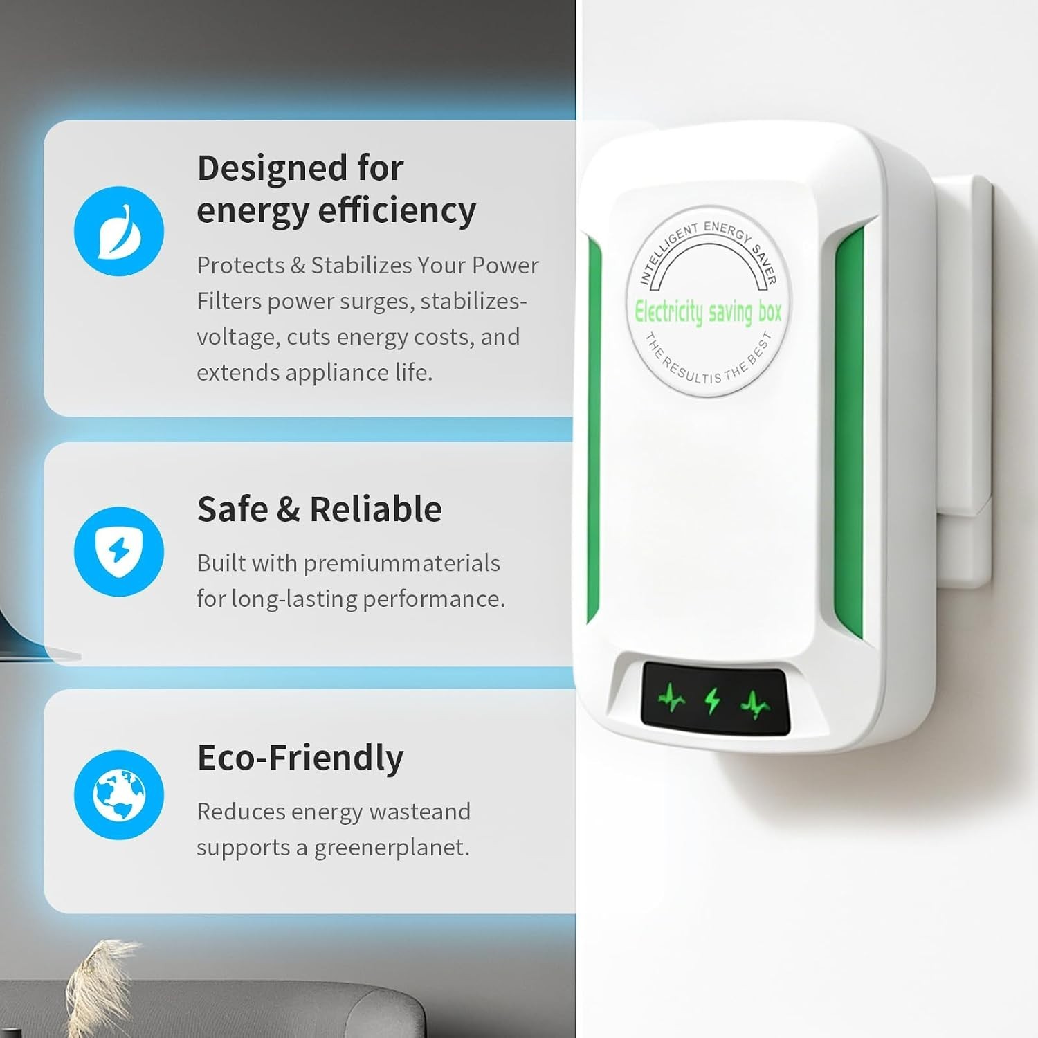 Stopwatt Household Current Regulator Device, Intelligent Circuit Protection A...