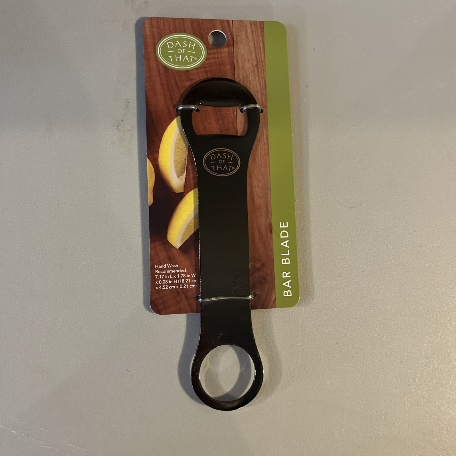 Dash Of That Bar Blade Bottle Opener-gunmetal Stainless Steel 7.17” x 1.78” W