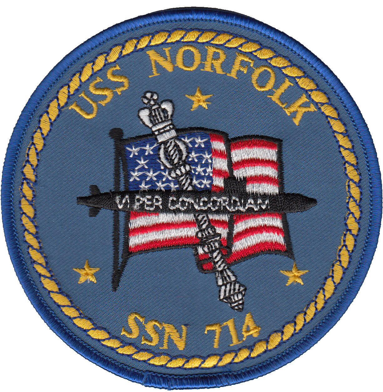 USS NORFOLK SSN-714 PATCH