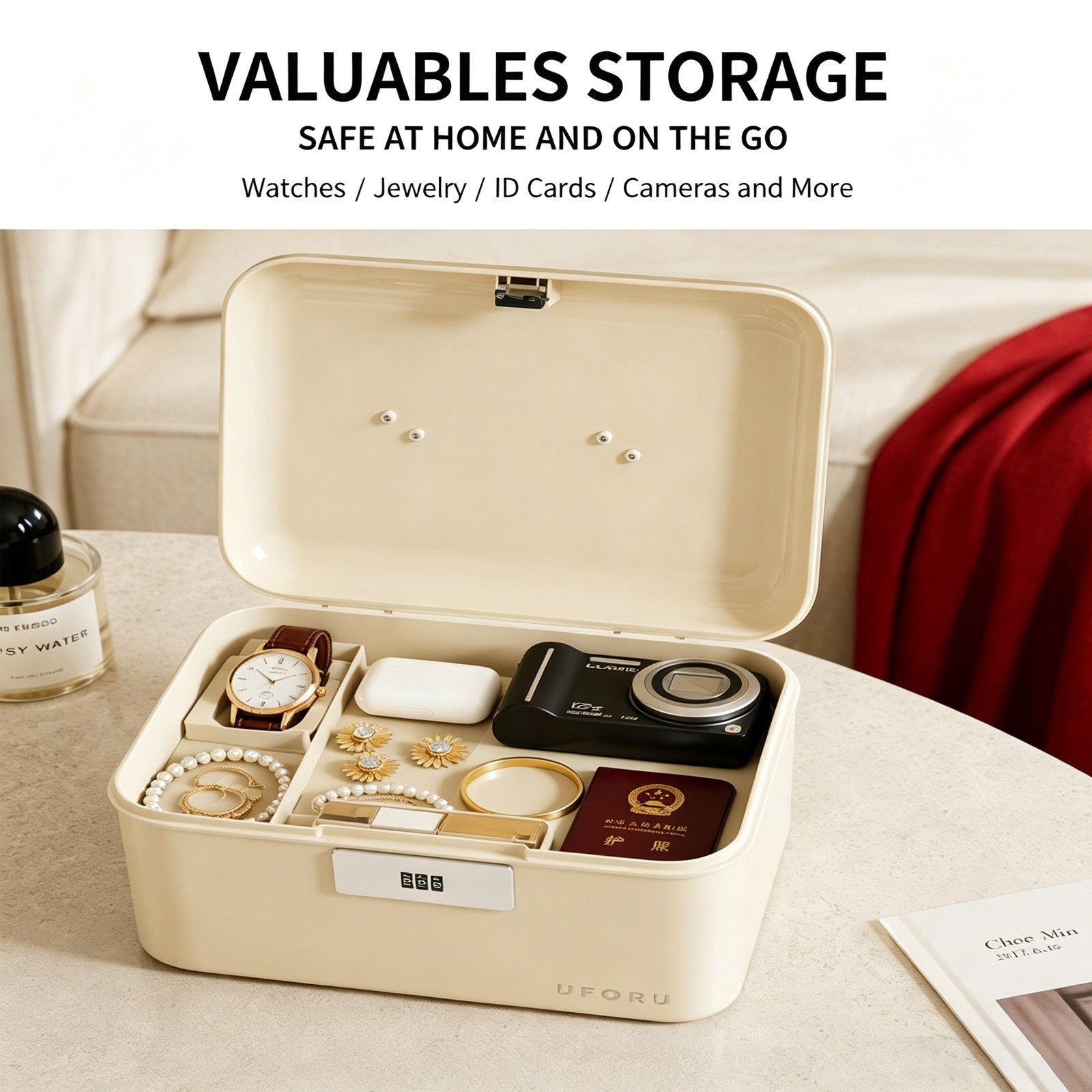 Double Layer Digital Password Lock Safe Box Household Medication Storage Box USA
