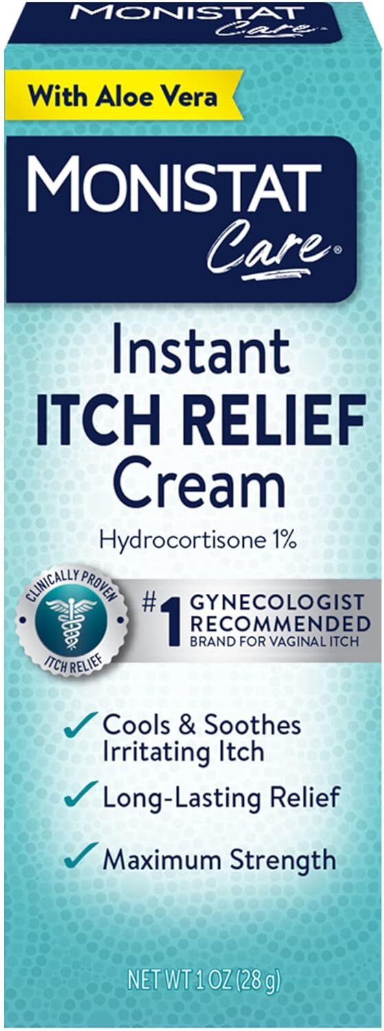 Monistat Instant Itch Relief Cream for Women, Maximum Strength, 1 oz