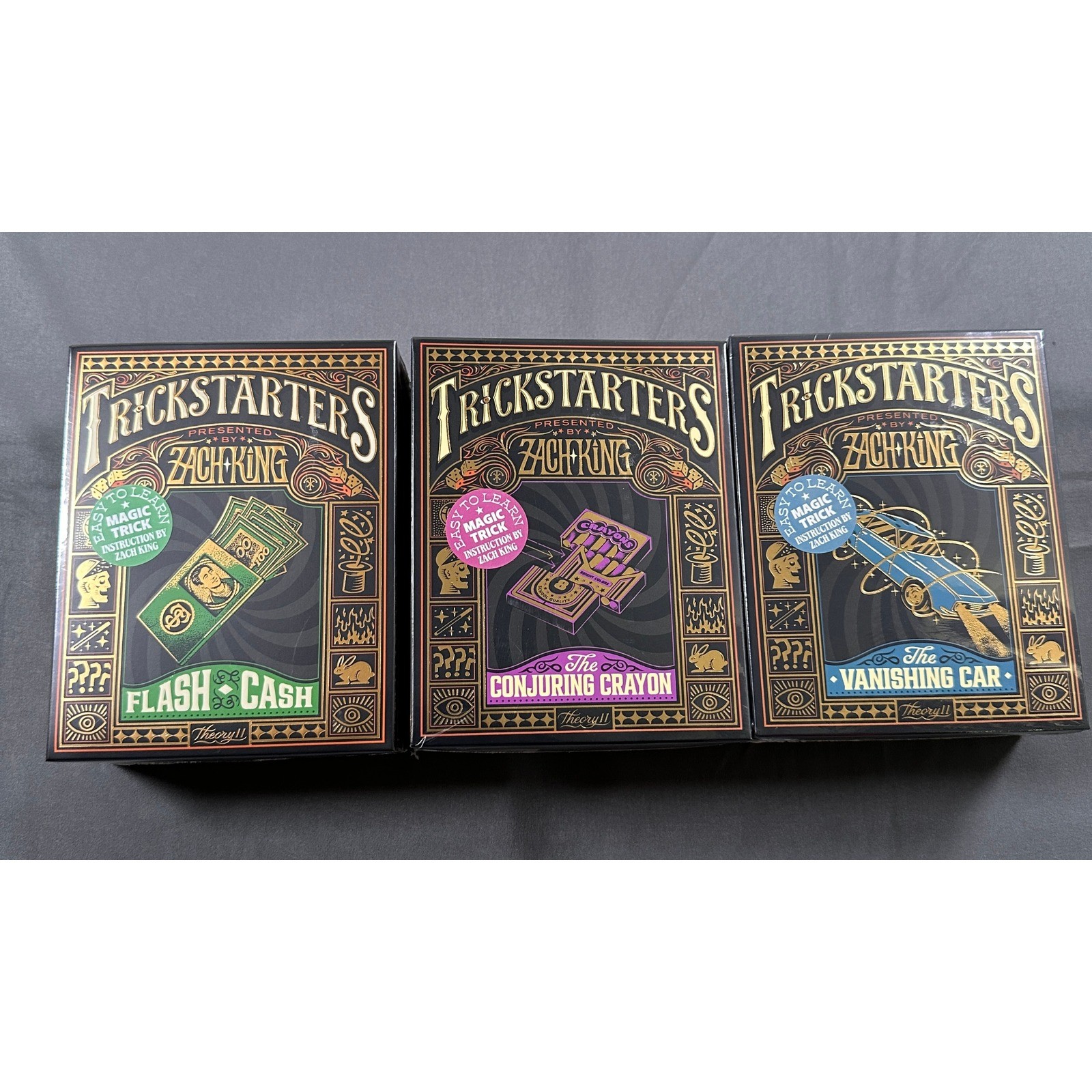 Zach King Trickstarters Magic Set Flash Cash Conjuring Crayon Vanishing Car