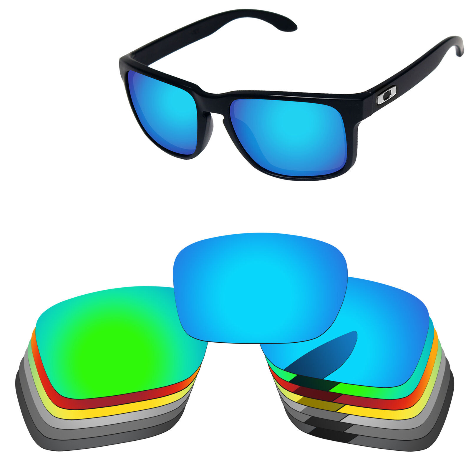Lenslog Polarized Replacement Lenses For-Oakley Crosshair New 2012 OO4060
