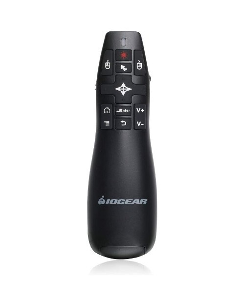 IOGEAR - Redpoint Gyroscopic Presentation Mouse with Laser Pointer - Black