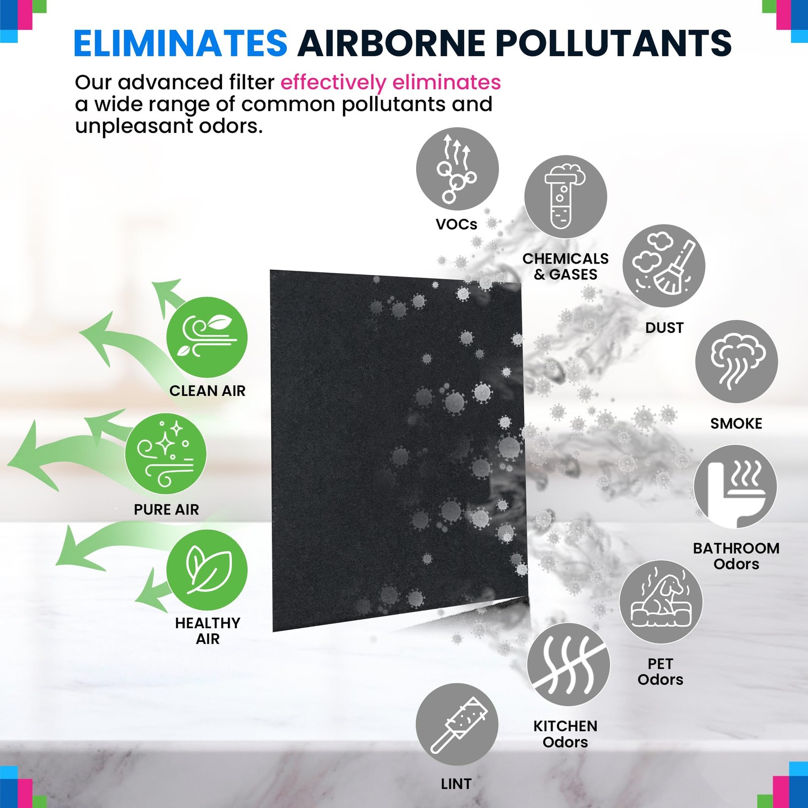 C545 Carbon Prefilter S - Compatible with Winix Air Purifier Filter Replaceme...