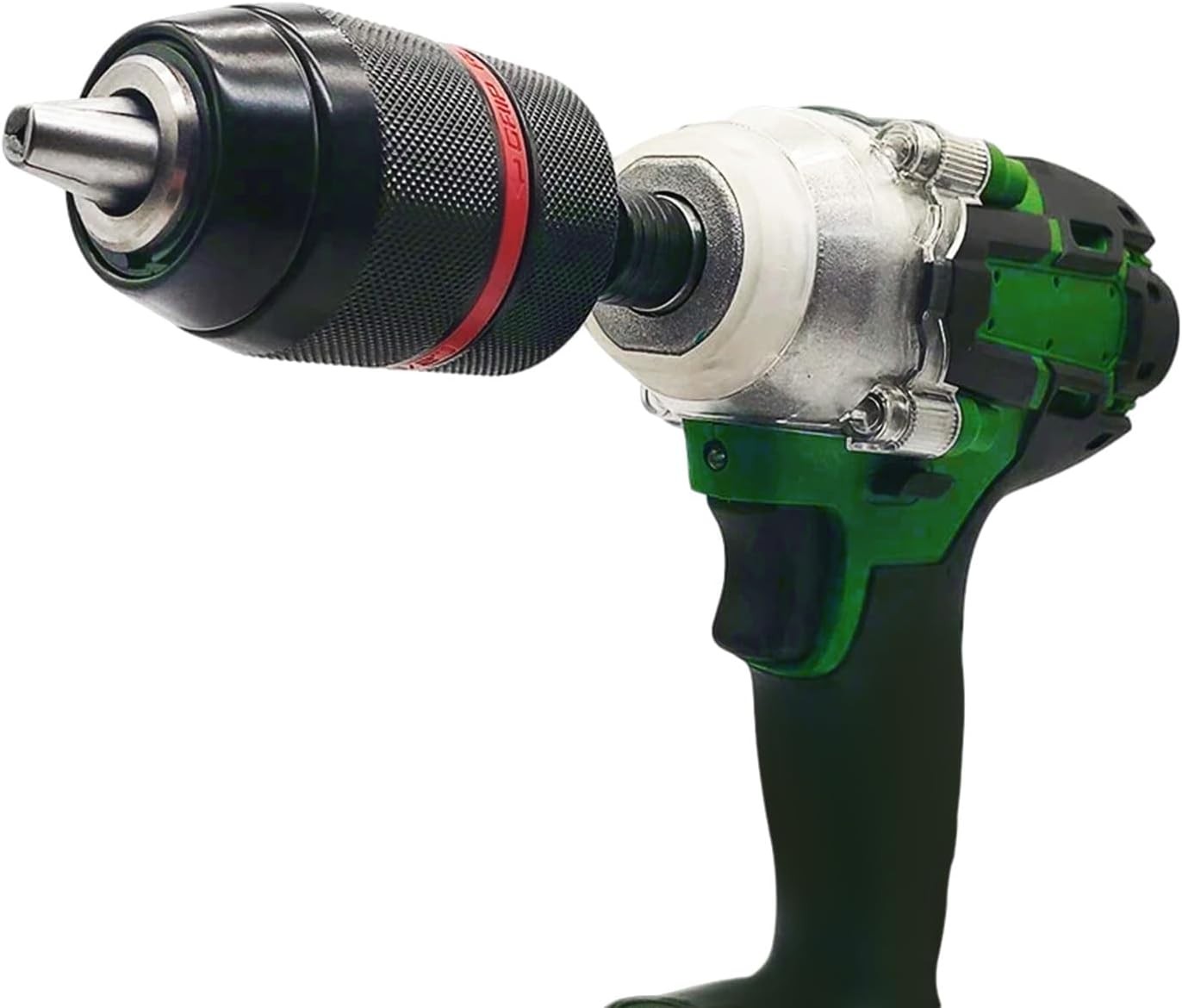 13mm Hand-Tight Self-Locking Drill Chuck with Round & Hex Shank Adapters