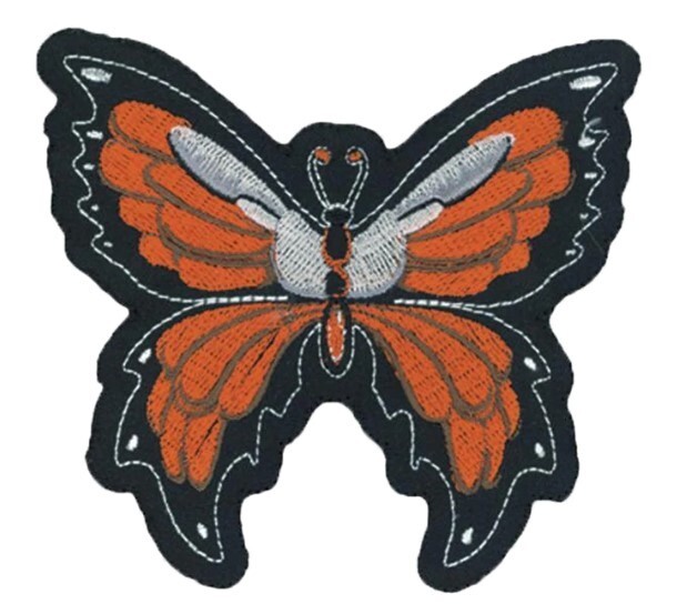 NEW LETHAL THREAT ORANGE BUTTERFLY MINI PATCH 3.75"x3.5" MN32007