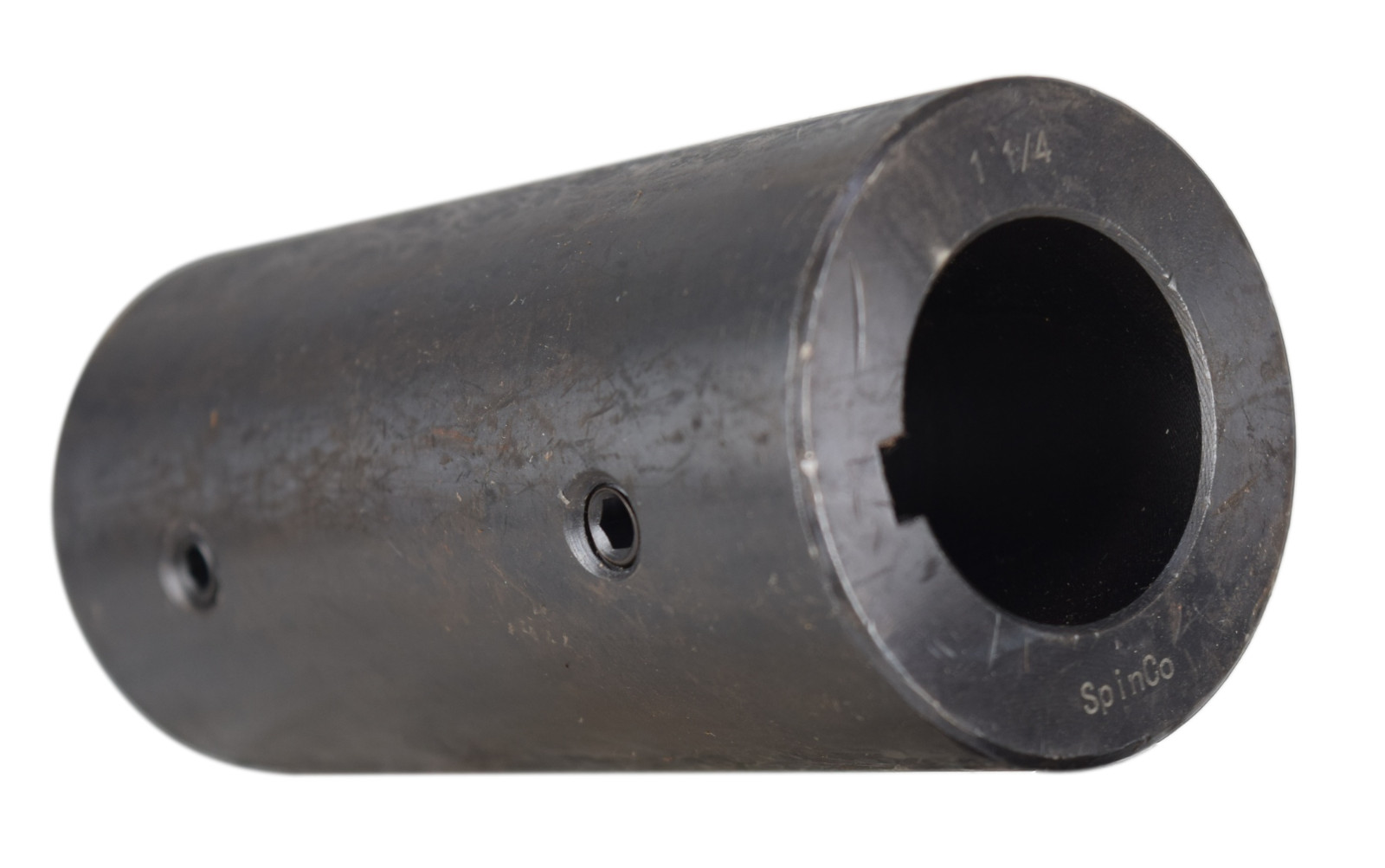 1-1/4" Solid Shaft Coupler w/ Keyway and Set Screws
