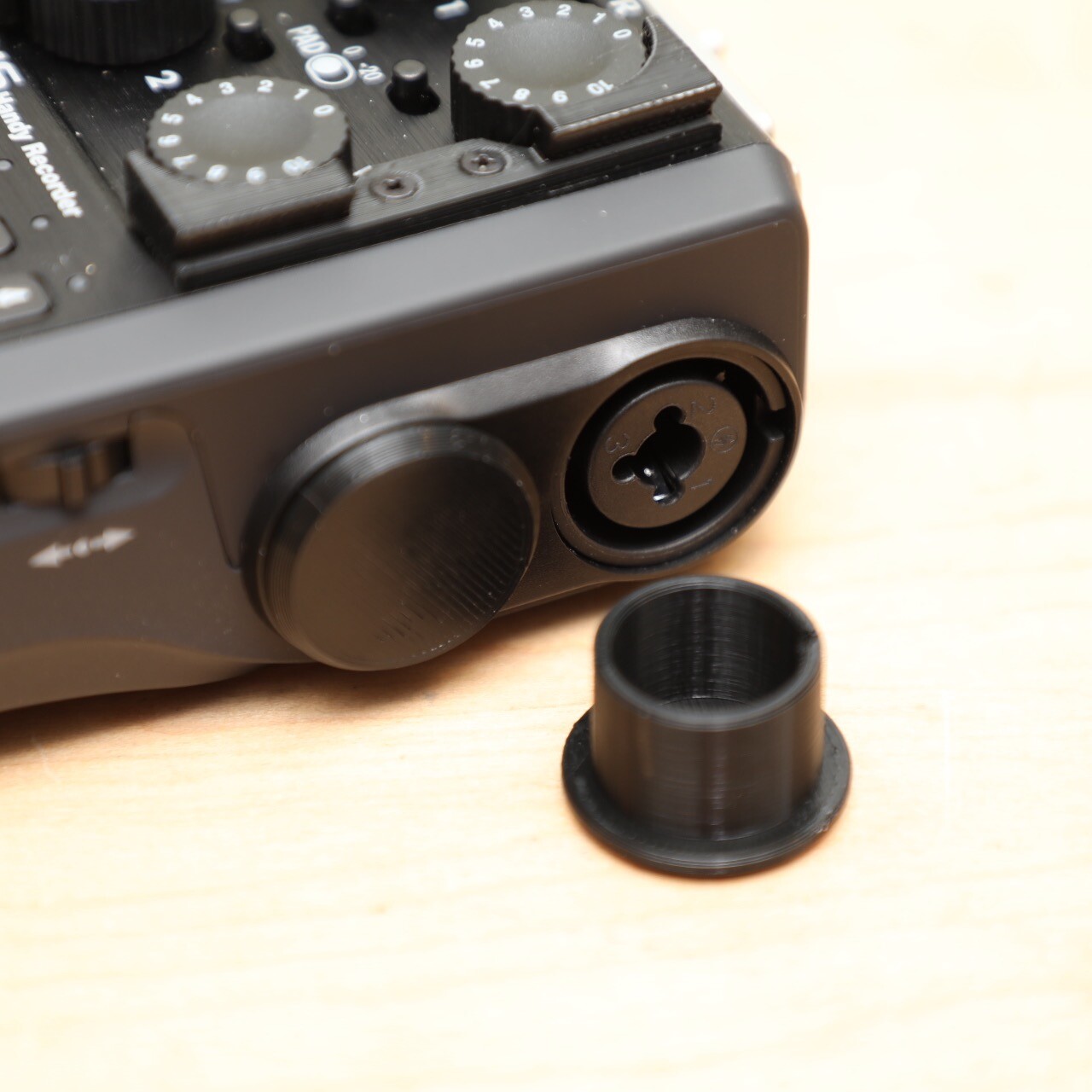 Zoom H6 / H5 Field Recorder XLR Input Caps - Fit Perfectly - Black - Set of Four
