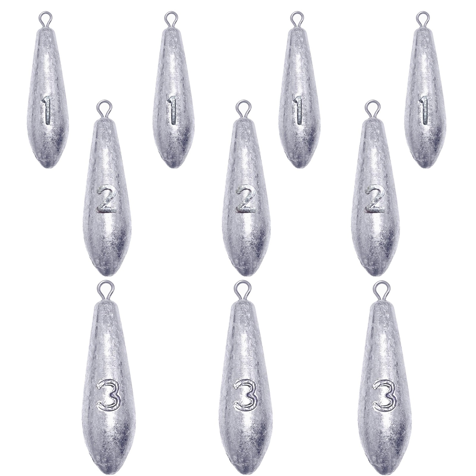 Drop Shot Fishing Weights Sinkers Teardrop Weights Bass Fishing Sinkers for F...
