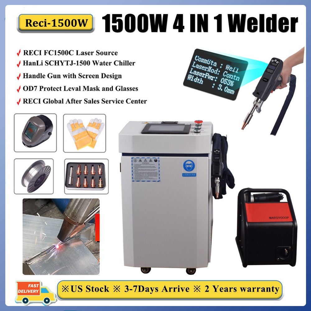 RECI 1500W 4 in 1 Welding Cutting Cleaning Machine Metal Welding Cleaningg US