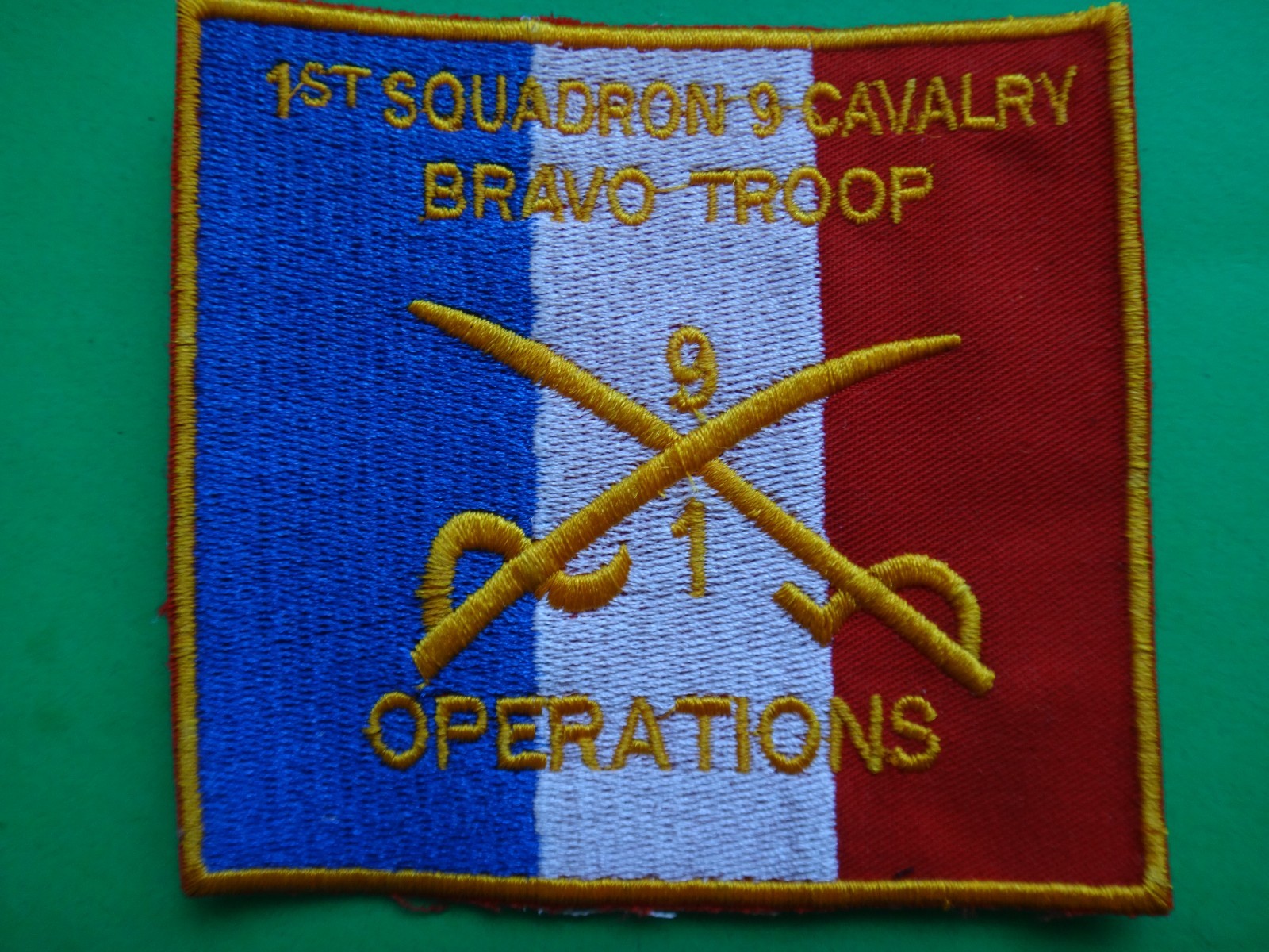 B Troop 1st Squadron BRAVO TROOP 9th Cavalry Regiment Patch From Vietnam War Era