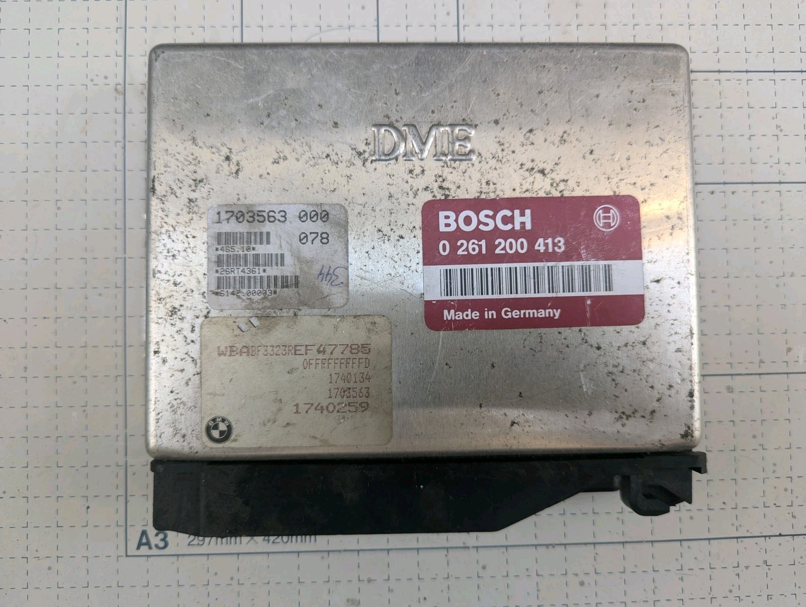 BMW E36 E34 M50B25 Single Vanos 5 Speed Manual 413 Red Label ECU DME OEM
