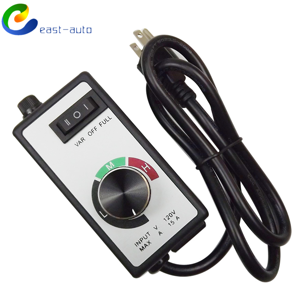 AC 120V 15A Router Fan Variable Voltage Speed Controller Electric Motor Rheostat