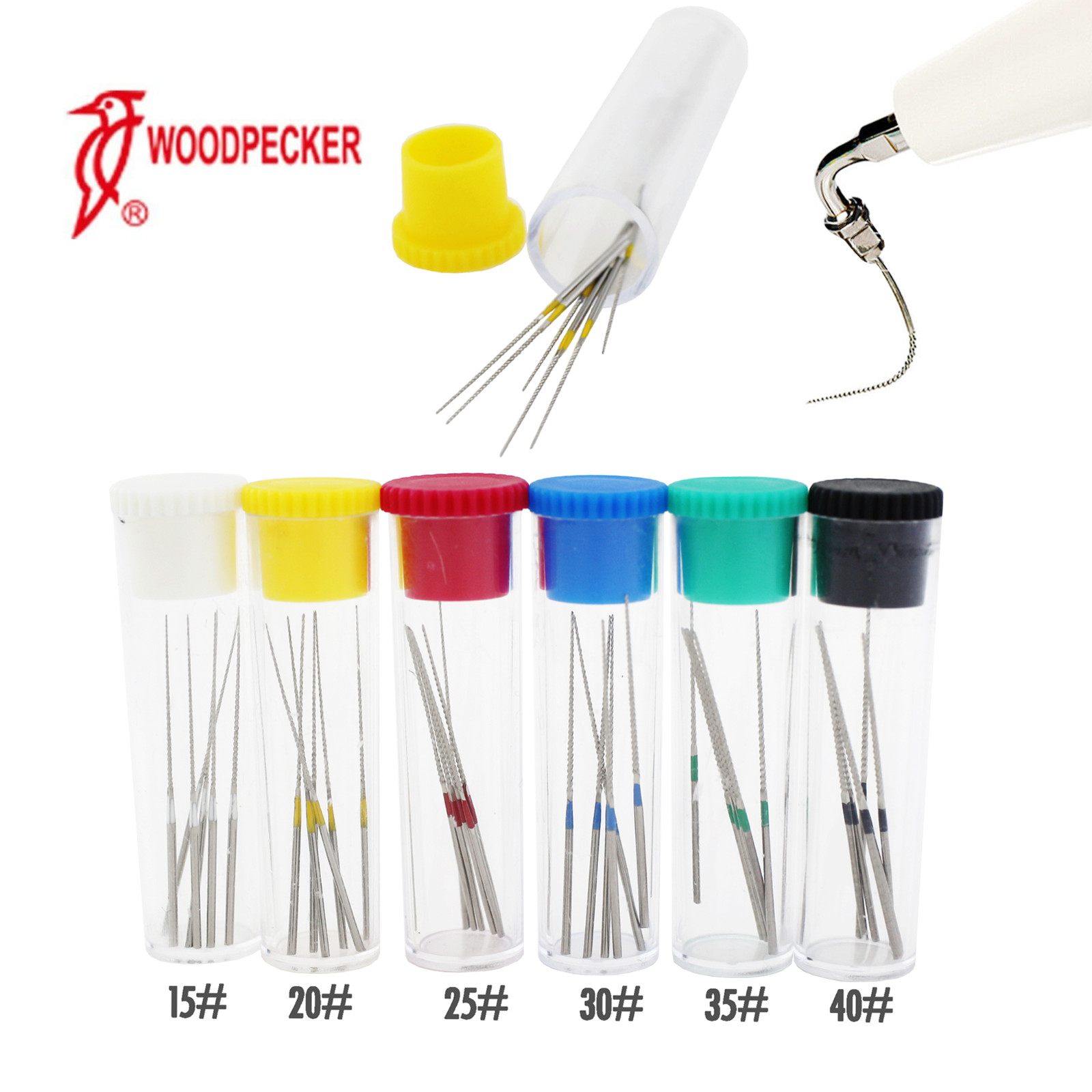Woodpecker Dental Root Canal Cleaning Endodontic Niti K-File Scaler File 15#-40#