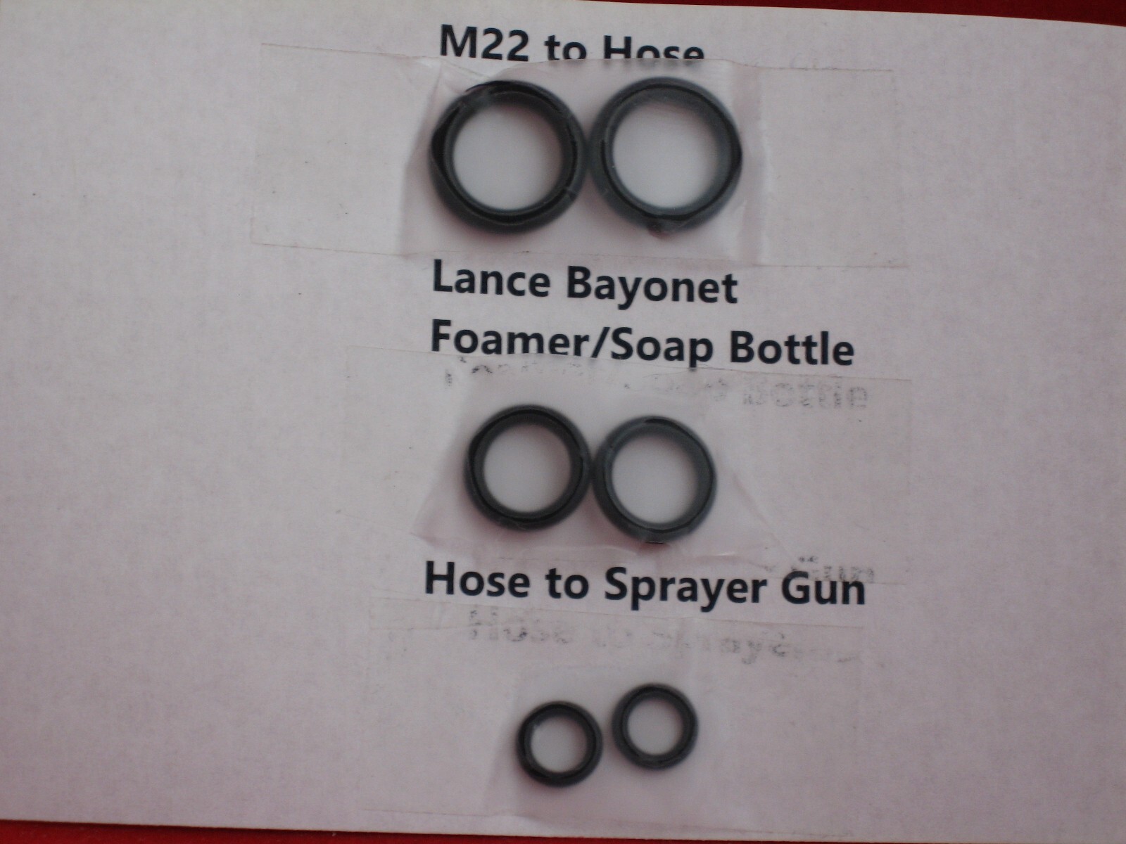 O-Ring Kit for Sun Joe SPX2688-MAX  & 2690-MAX  Electric Pressure Washer