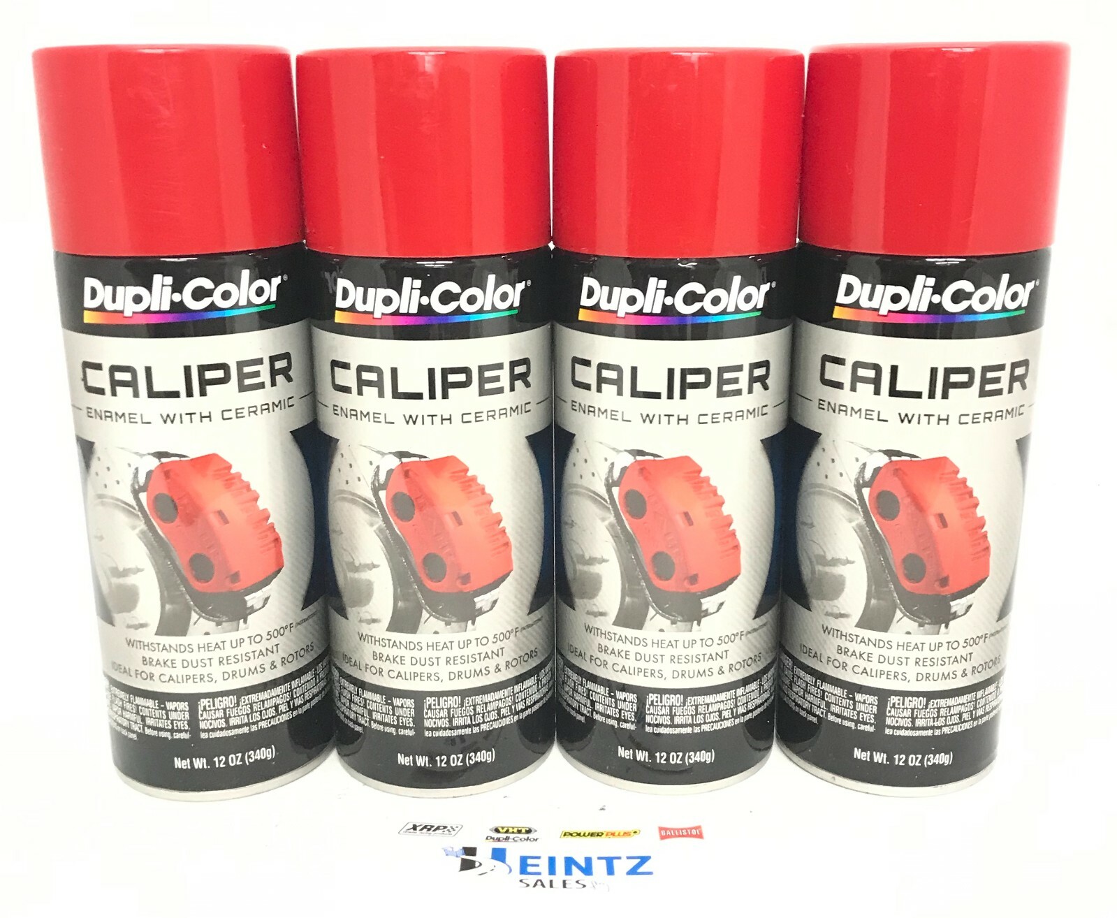 Duplicolor BCP100-4 PACK Caliper Paint w/ Ceramic Red Color-12 oz Aerosol Can