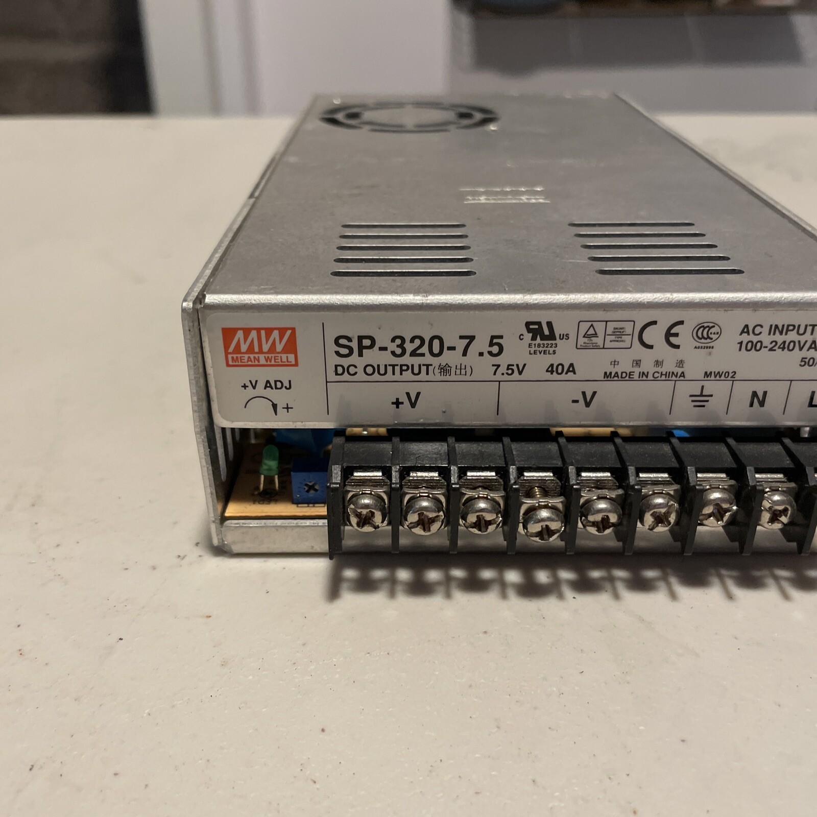 SP320-7.5 7.5VDC Power Supply Meanwell