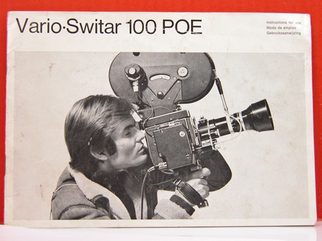 Bolex Vario-Switar 16-100mm  POE Zoom Lens FACTORY INSTRUCTION MANUAL Original